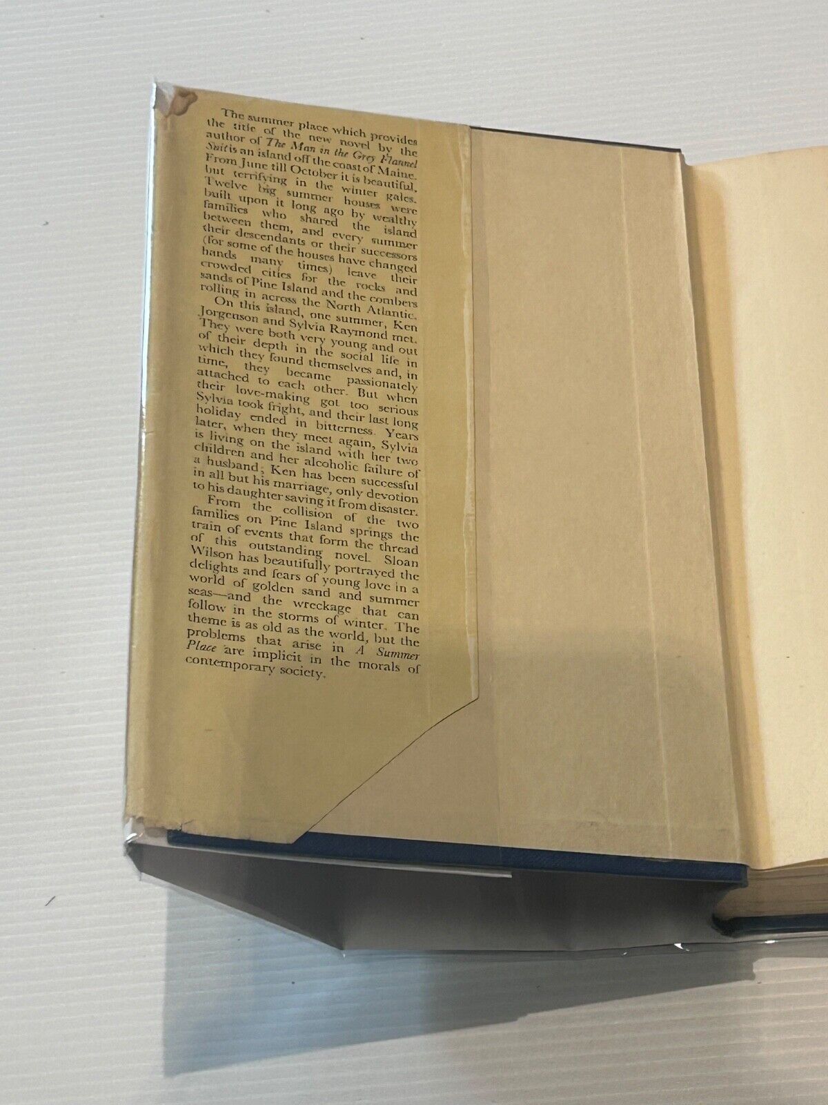 A Summer Place By Sloan Wilson Stated First Edition 1958 Hardcover Dust Jacket