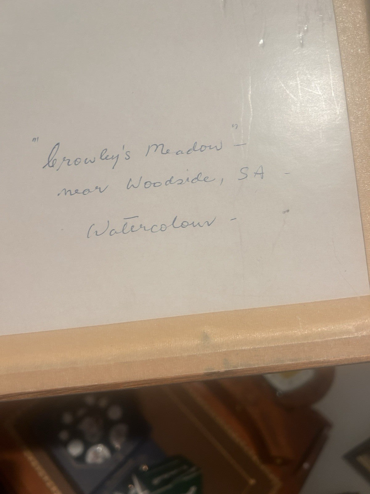 Mid Century Australian Watercolour Suzanne G Adelaide Hills Woodside Framed Art