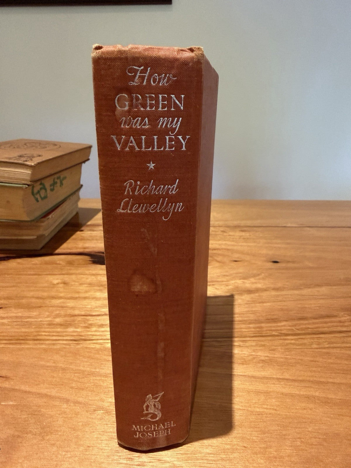 Richard Llewellyn How Green Was My Valley 1939 1st Edition Michael Joseph HC