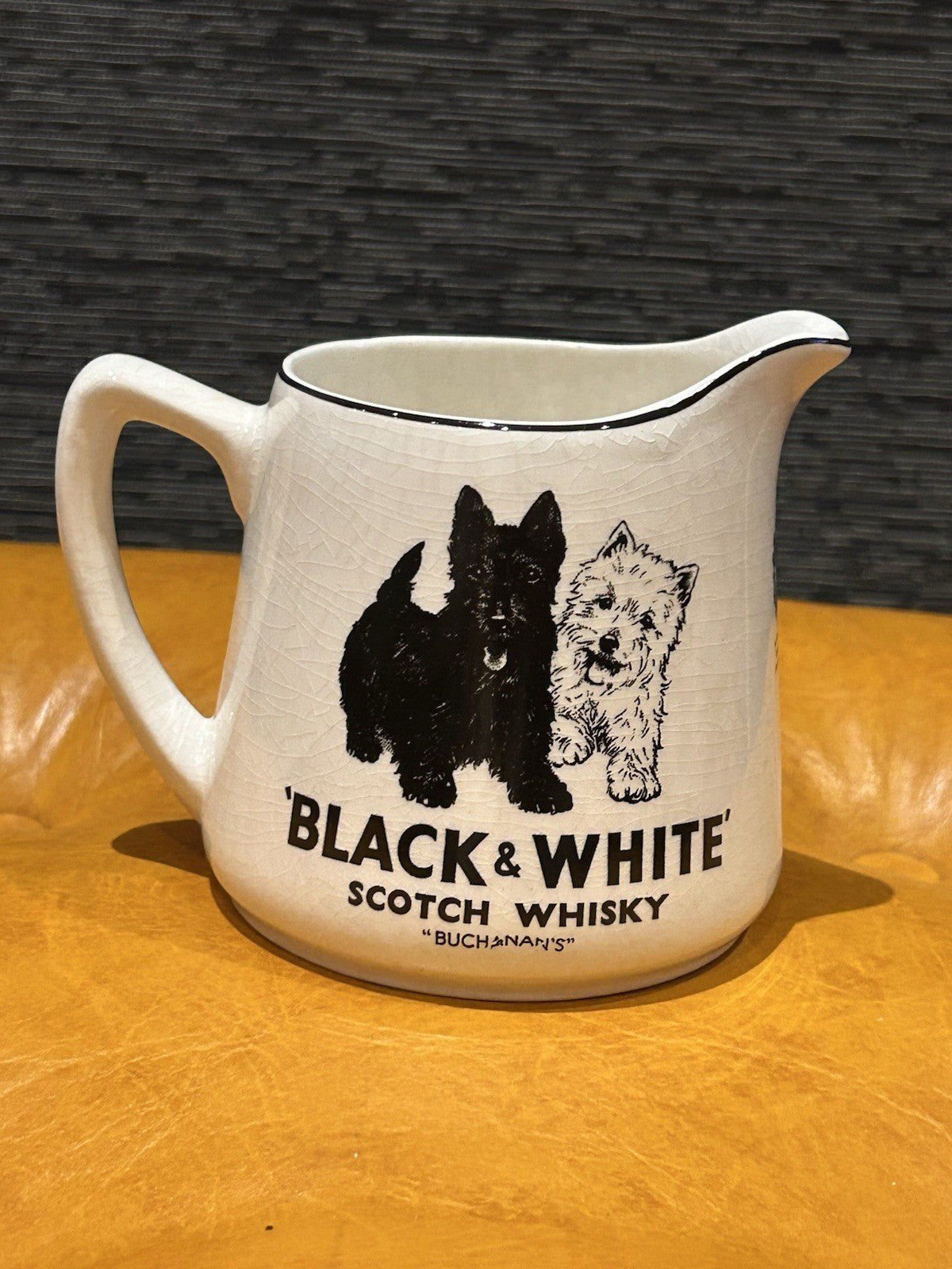 Vintage Black & White Scotch Whisky Jug James Green & Nephew UK