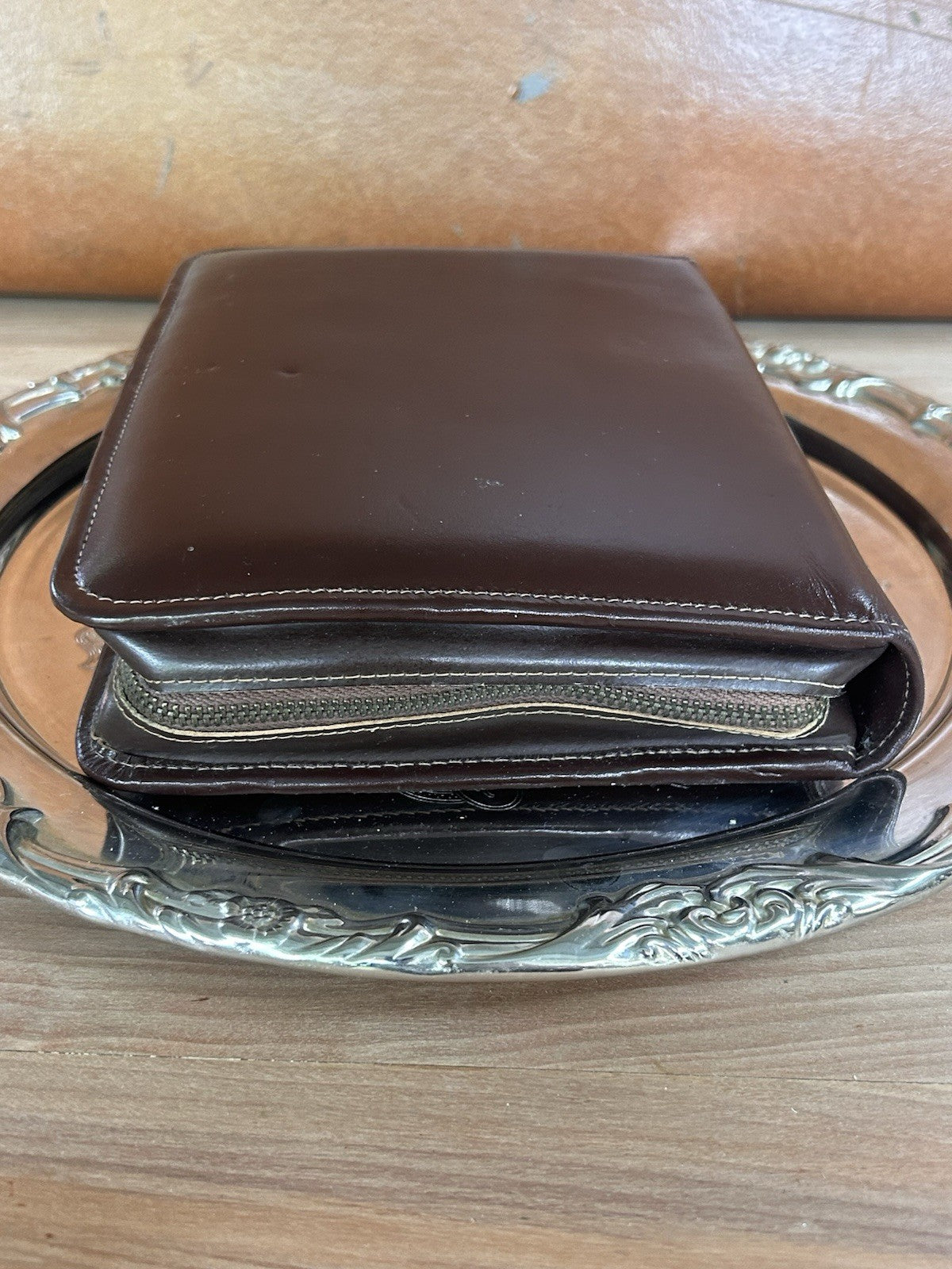 Vintage Gentleman’s Travel Grooming Set 1950s Brown Leather Shaving Kit