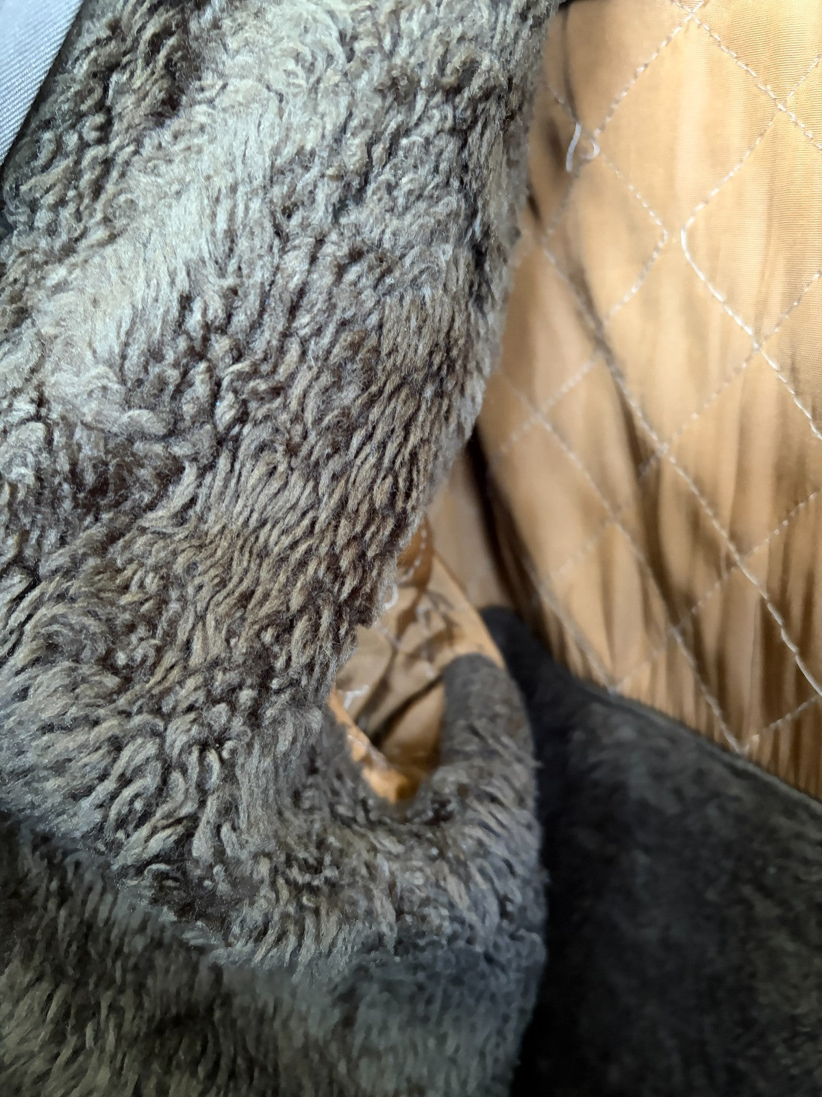 Vintage Oratop Trimtex Winter Coat Detachable Hood Faux Fur Liner Brown