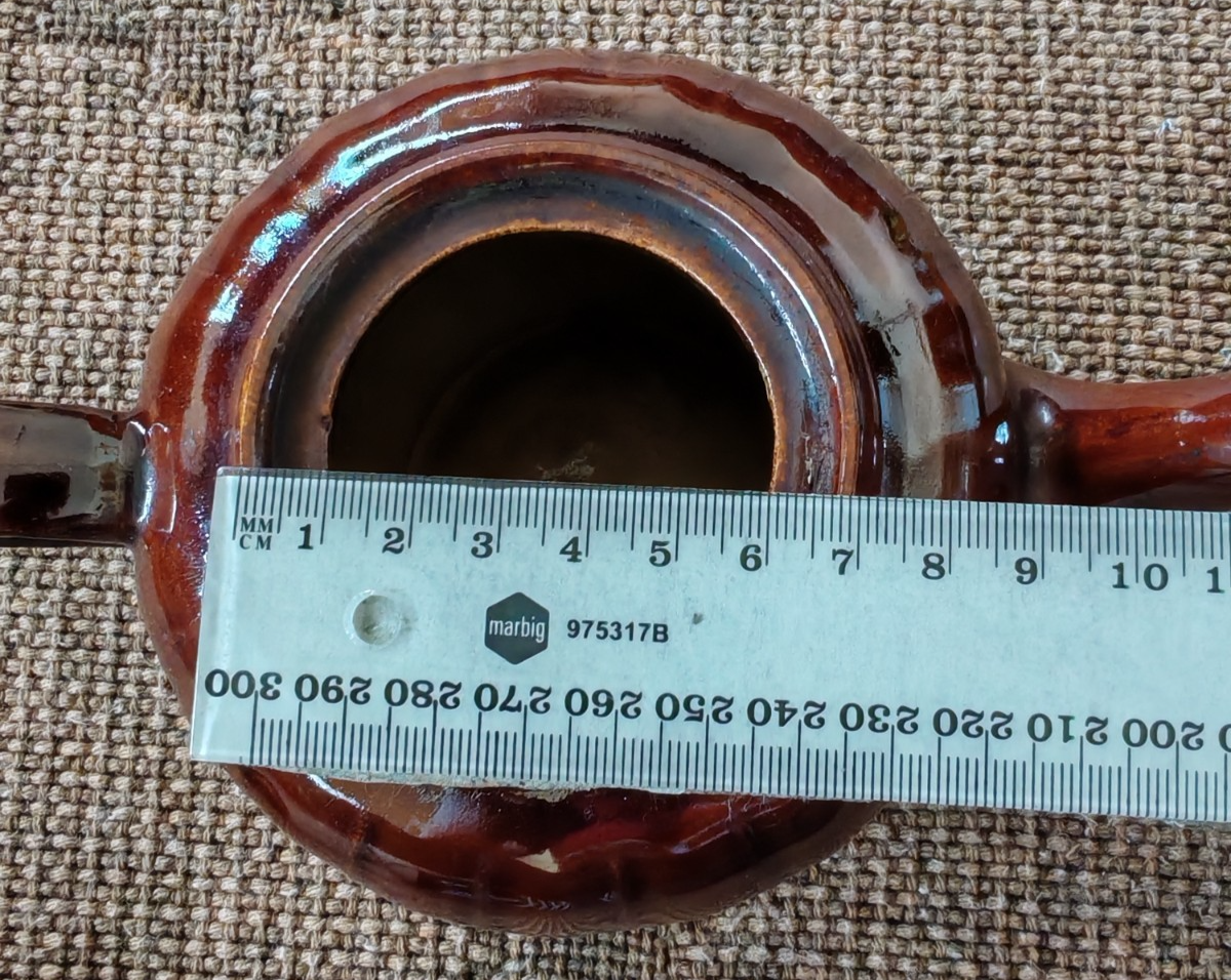 Vintage Brown-Glazed Studio Pottery Teapot with Lid | c. Mid–Late 20th Century