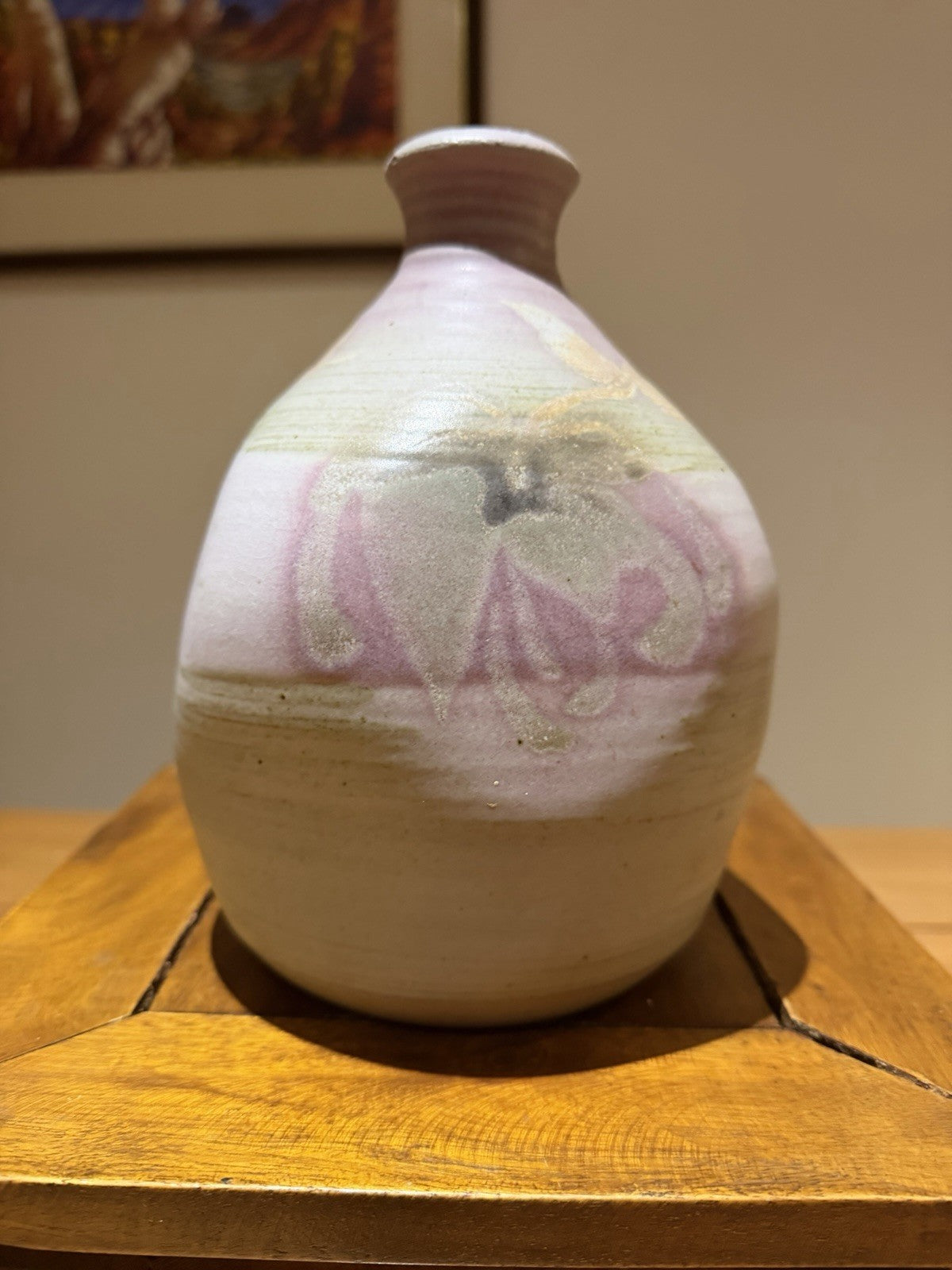 Bruce Morrow Australian Studio Pottery Vase 1988 Ballet Artist Signed 18cm