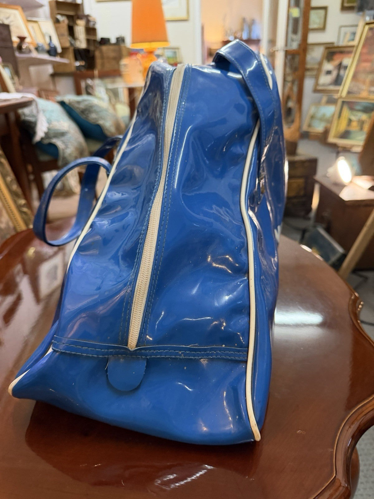 Vintage T Altamura Ice Skates MK Ice Time Blades Blue Skating Carry Bag