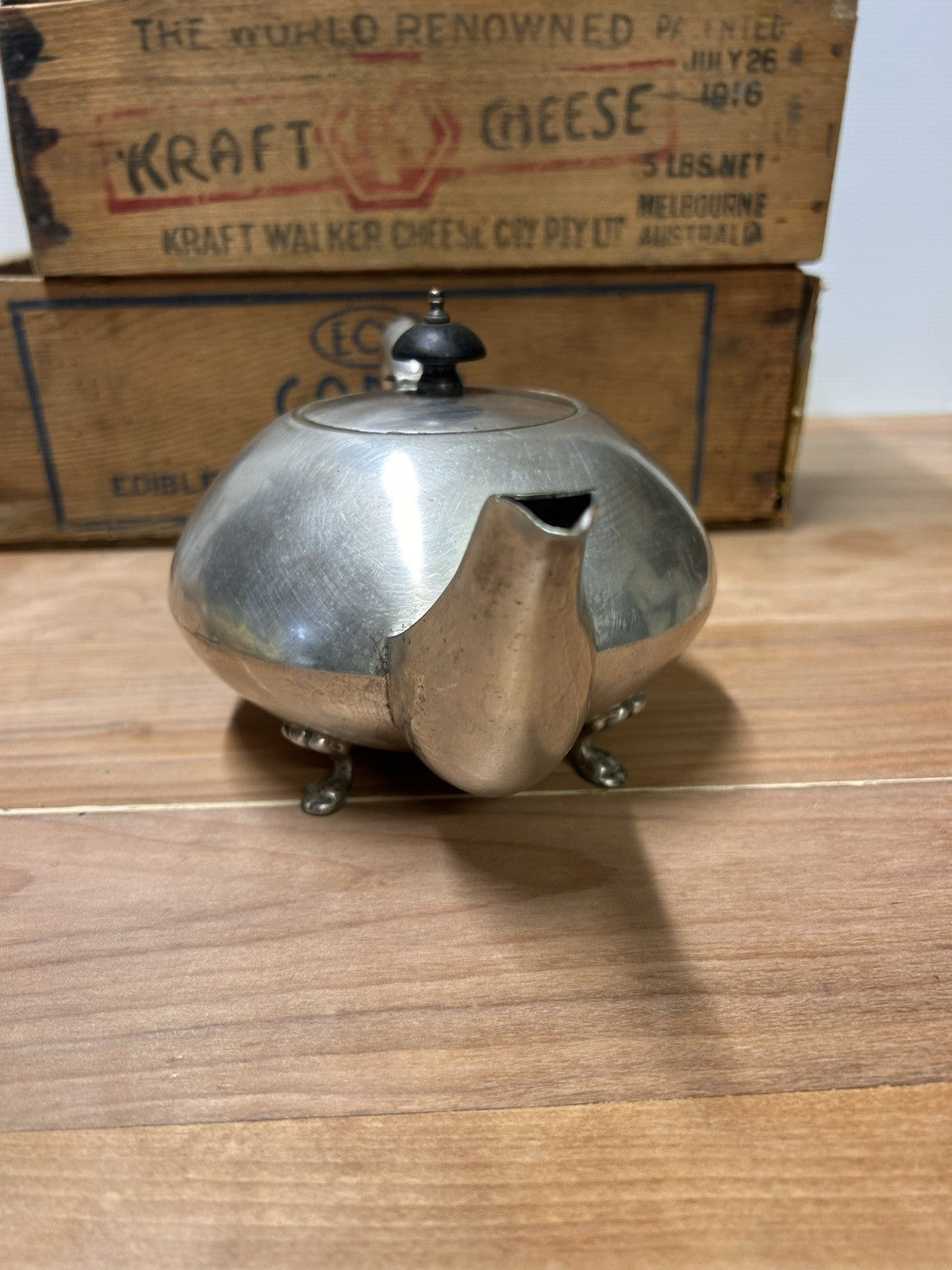 Art Deco Paramount Plate EPNS Silver Plated Teapot A1 Hand Soldered c.1940s