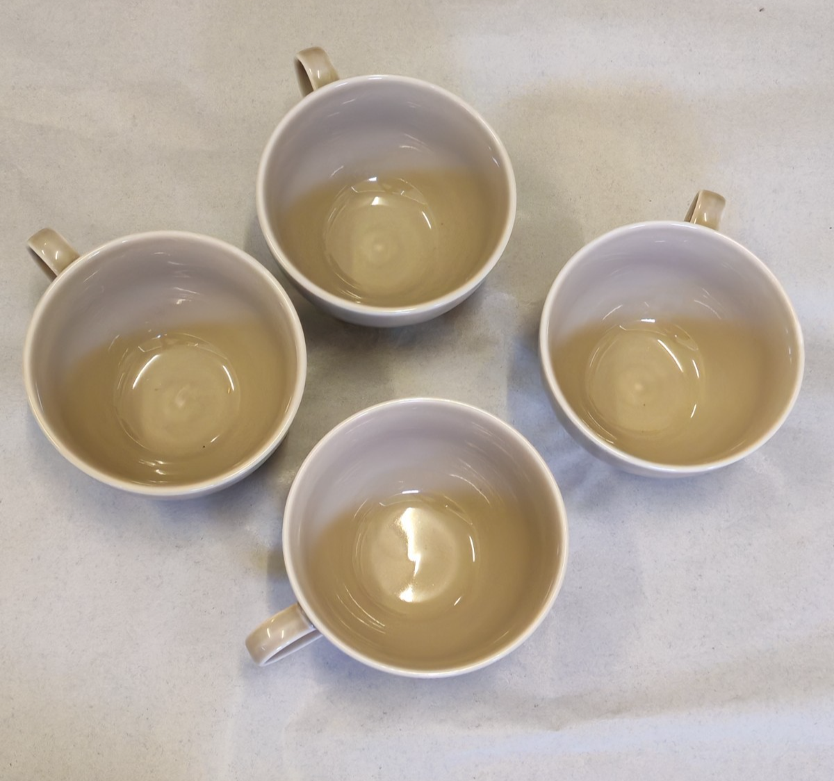 Royal Doulton Gordon Ramsay Taupe Stoneware Cups – Set of 4