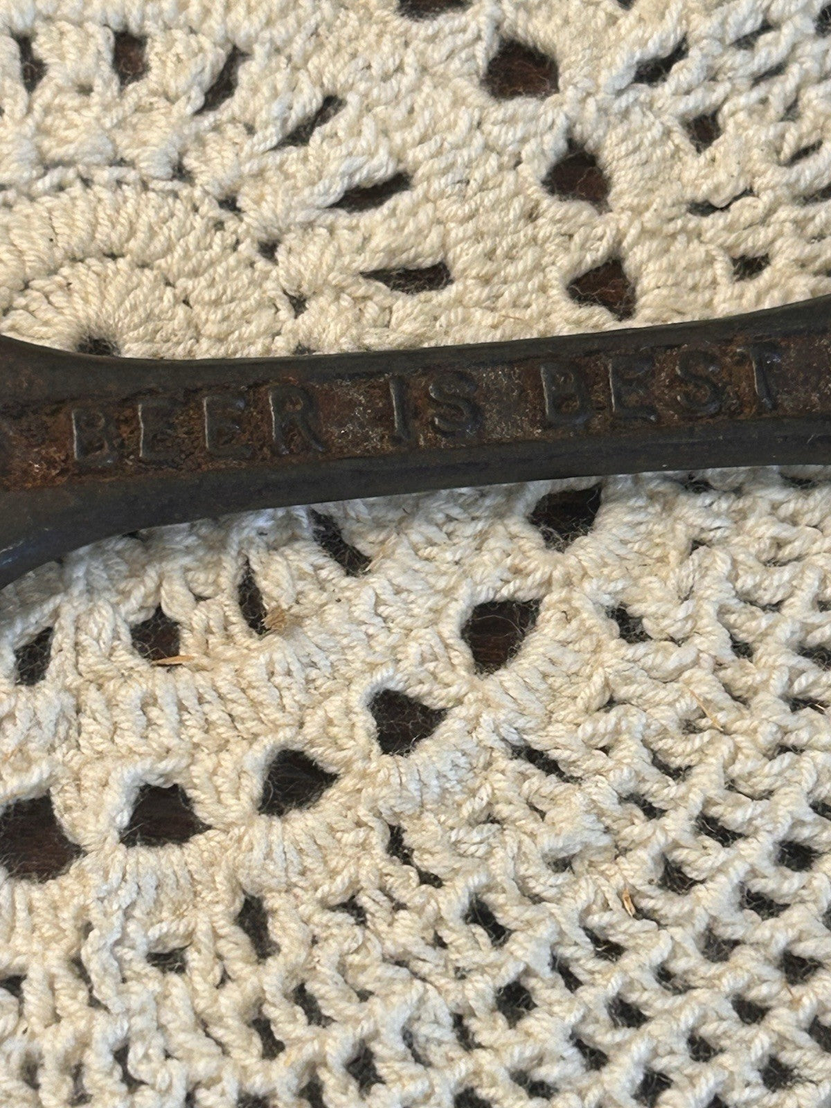 1923 Brickwoods Brewery Cast Iron Bottle Opener Reg Design 702661 Barware