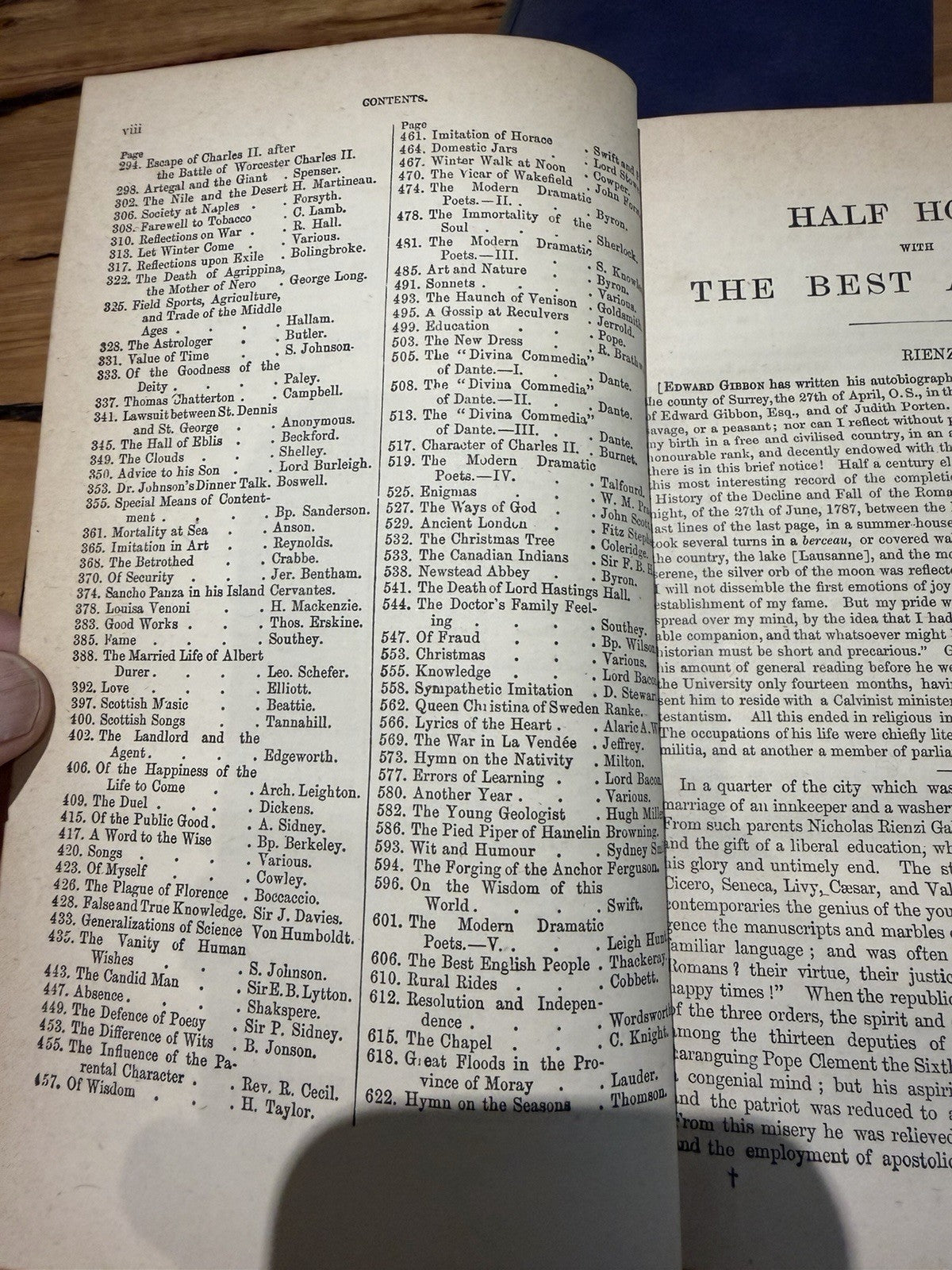 Charles Knight Half Hours With Best Authors 1890 2 Vol Set Victorian Antique