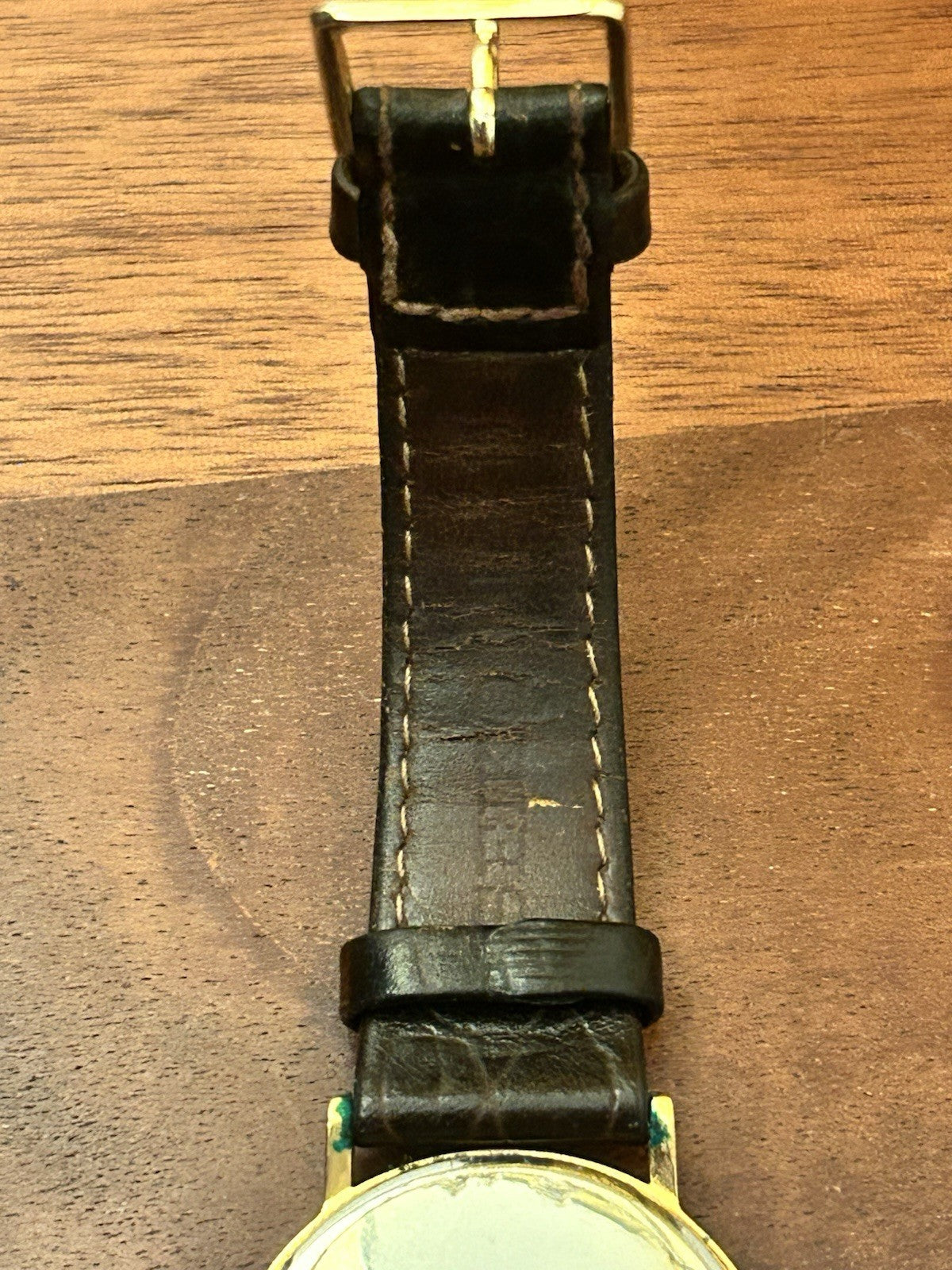 Vintage Seiko Quartz Mens Dress Watch Date 7N32-0C10 Japan Gold Tone 1990s