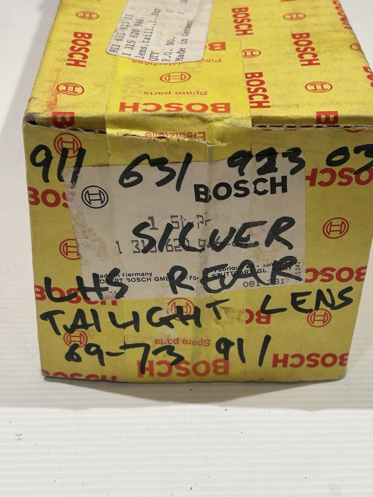 Pair Bosch Porsche 911 Rear Tail Light Lenses 1964–73 | OEM | 911.631.924.03