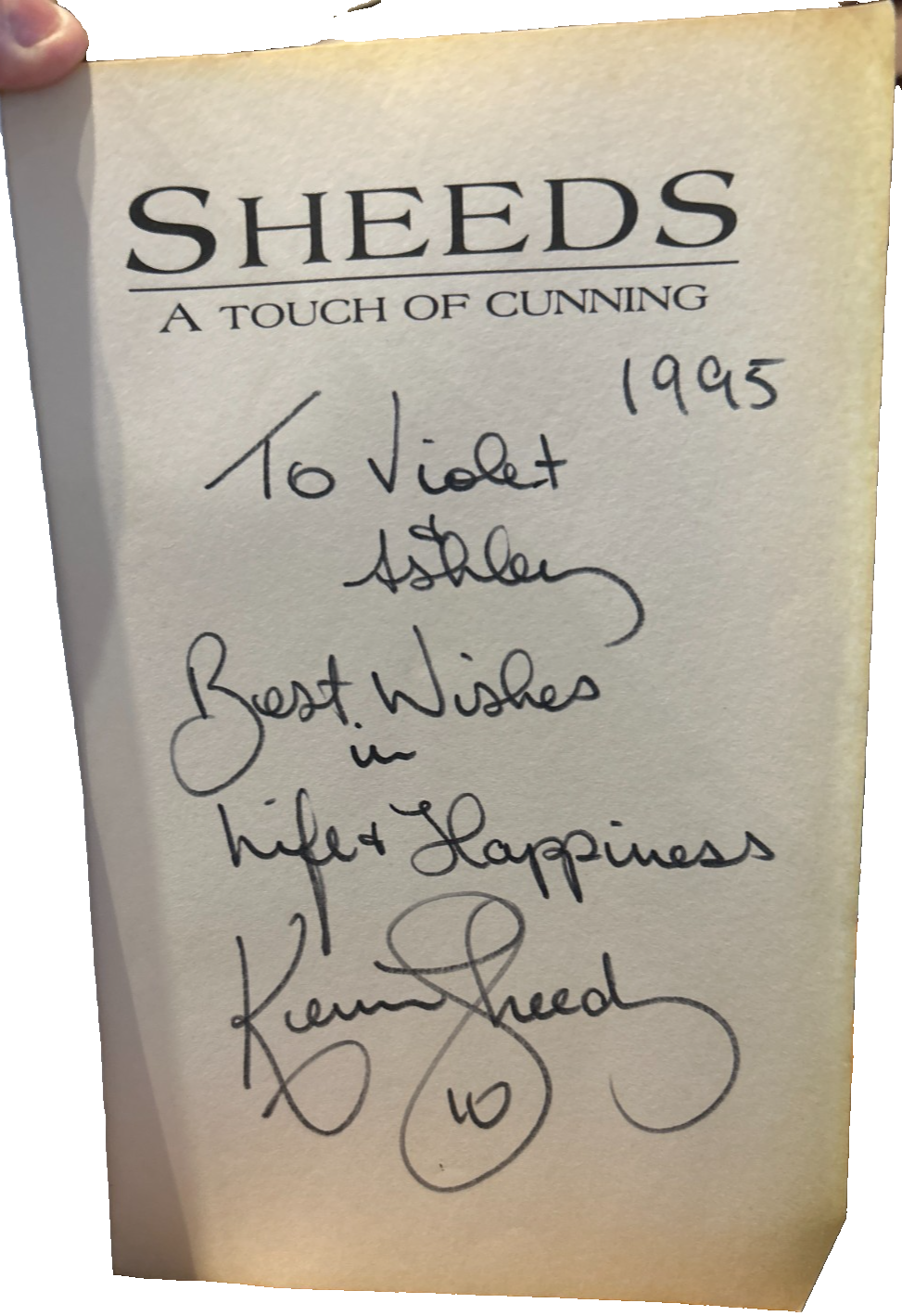 Sheeds: A Touch of Cunning – Kevin Sheedy Signed Copy 1995