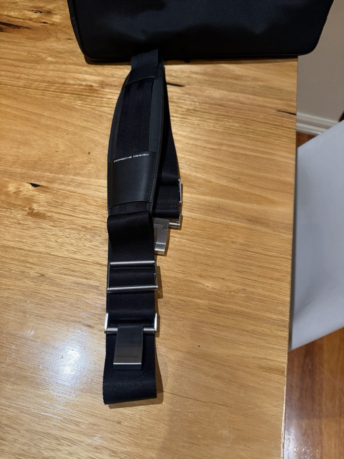 Porsche Design P’2000 Black Business Briefcase Laptop Bag Shoulder Strap