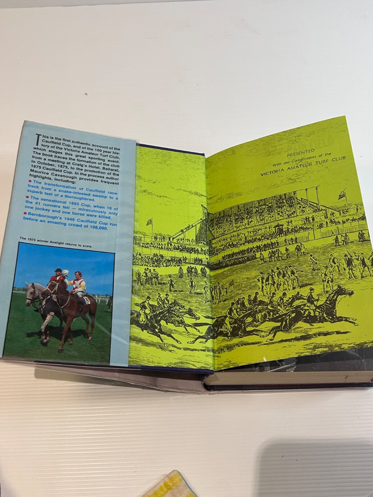 The Caulfield Cup Maurice Cavanough 1st Ed 1976 HC DJ Horse Racing History