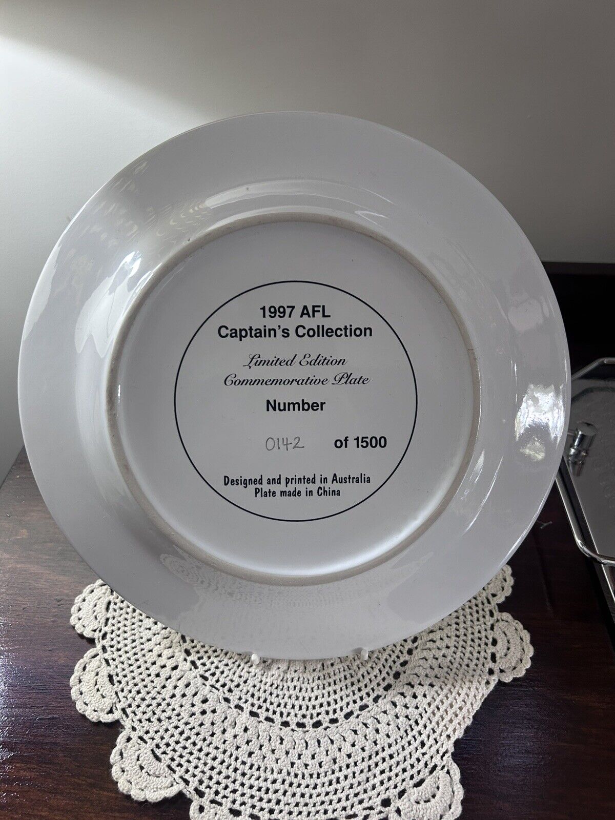 Essendon Gary O'donnell AFL Captain’s Collection 1997 Limited Edition Plate