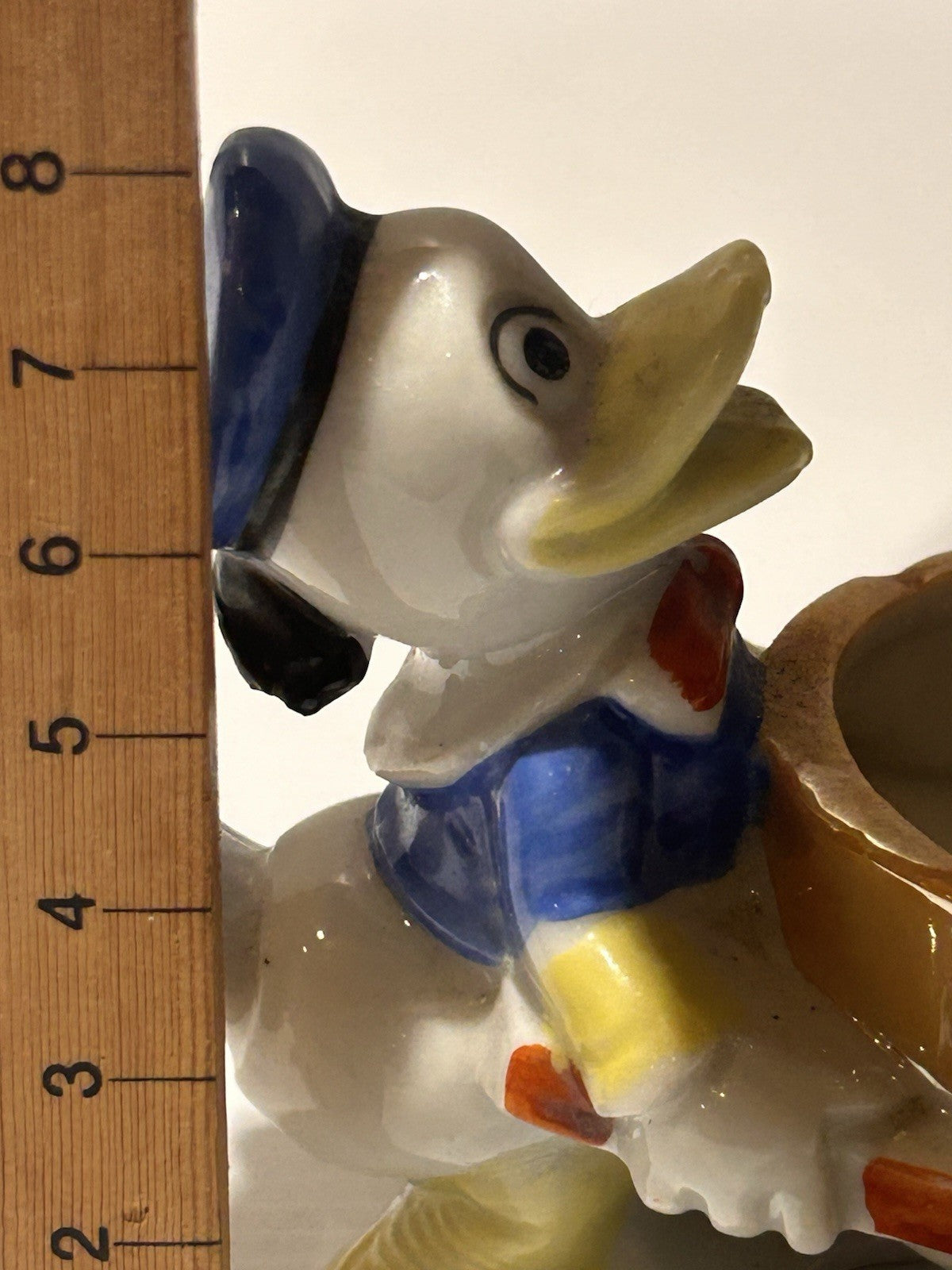 Vintage Donald Duck Egg Cup 7.5cm Walt Disney Productions Japan c1950s