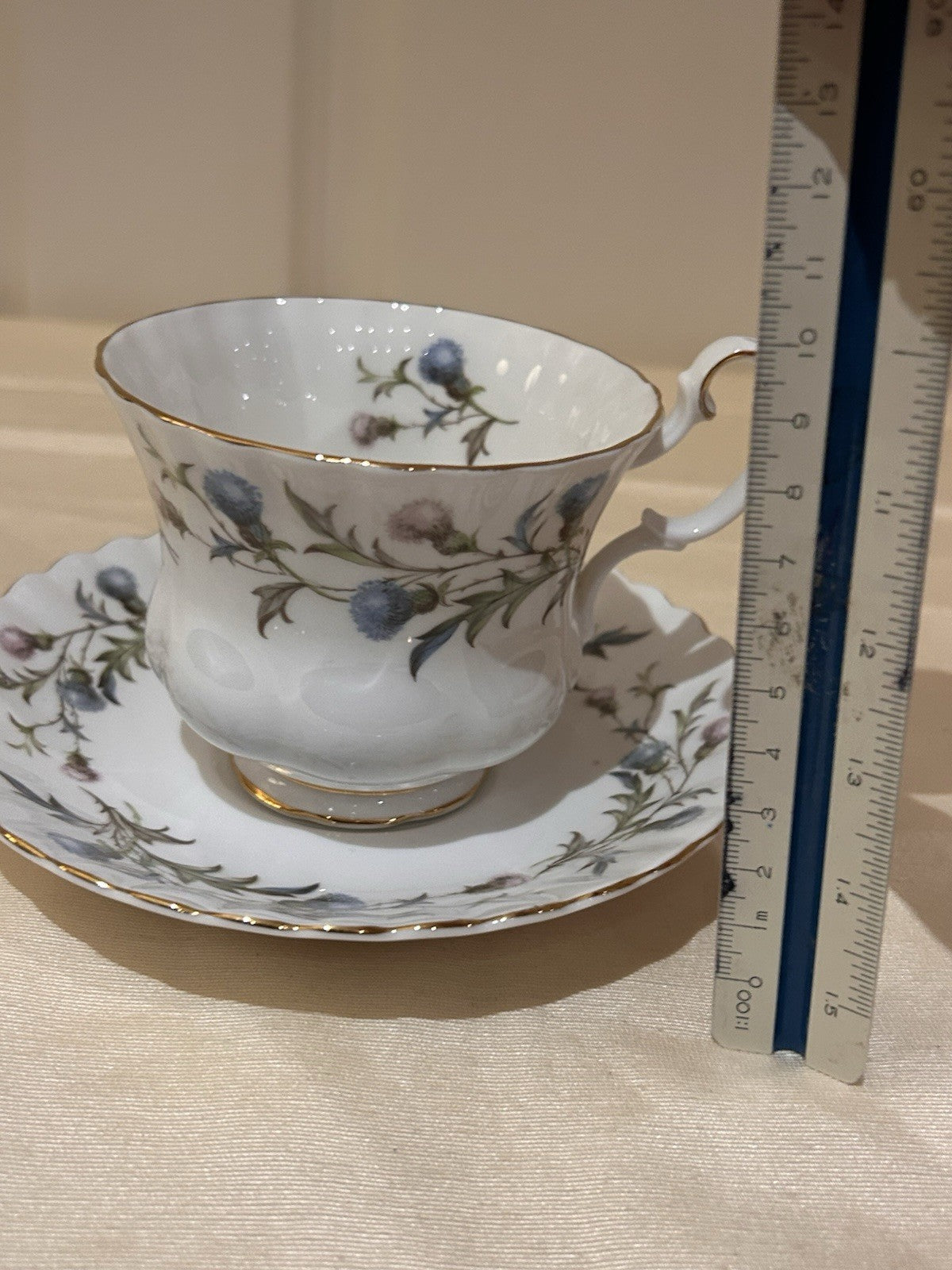 Royal Albert Brigadoon Bone China Teacup & Saucer England Vintage Floral