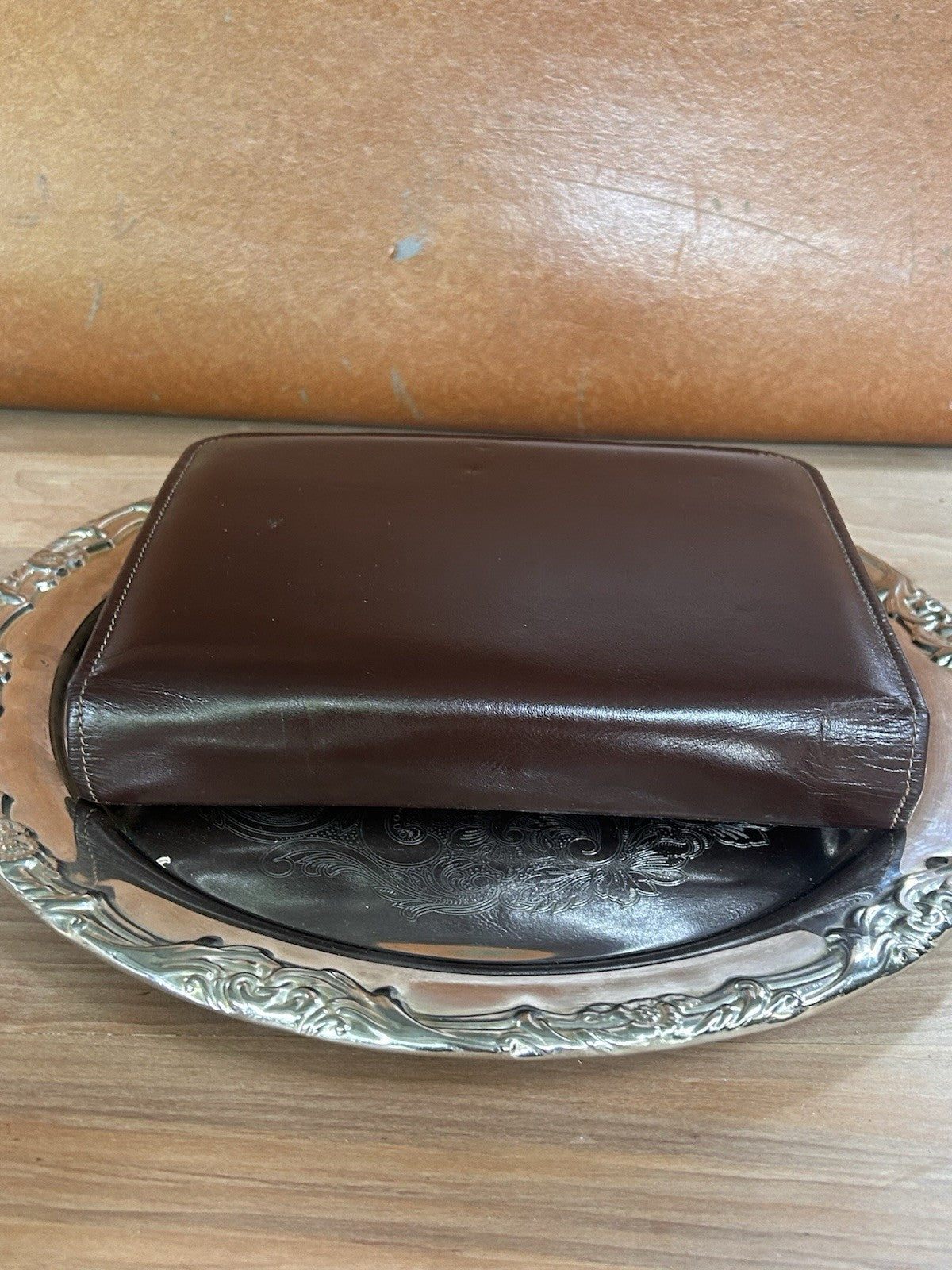 Vintage Gentleman’s Travel Grooming Set 1950s Brown Leather Shaving Kit