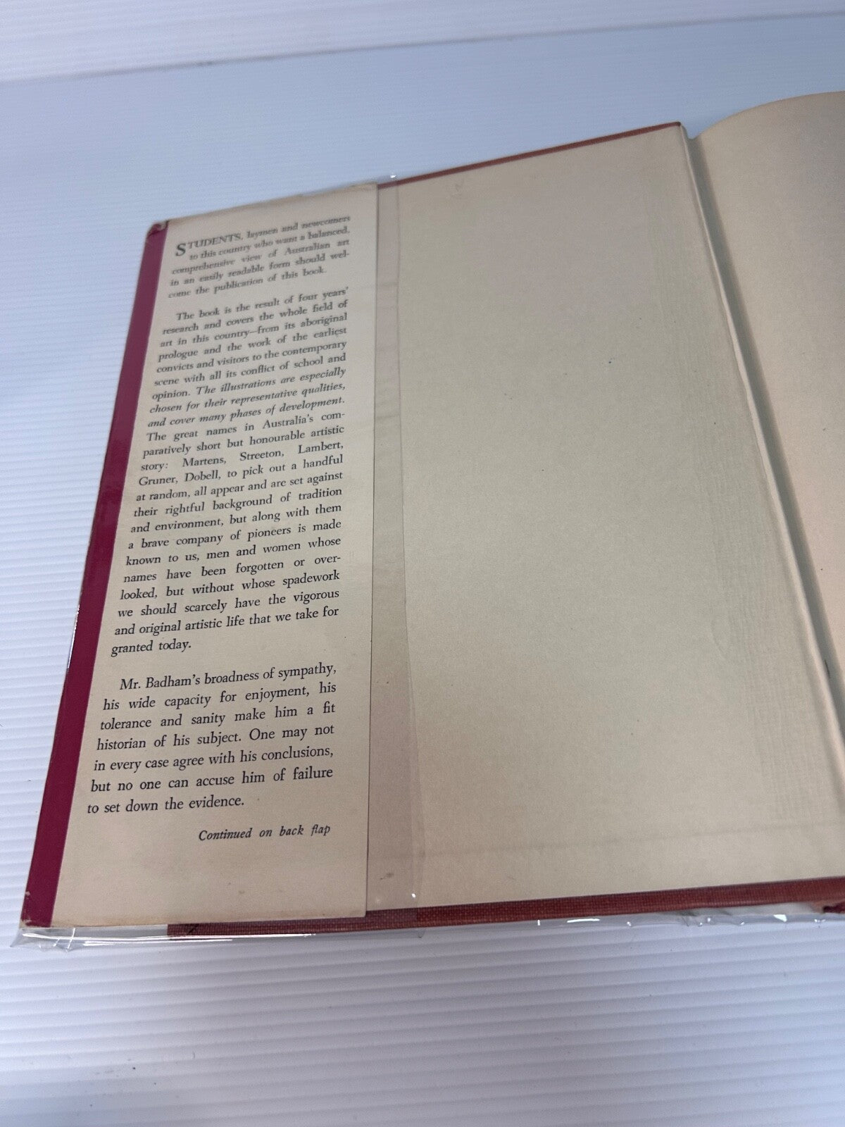 A Study of Australian Art Herbert Badham 1st Ed HC DJ Currawong Rare c.1949