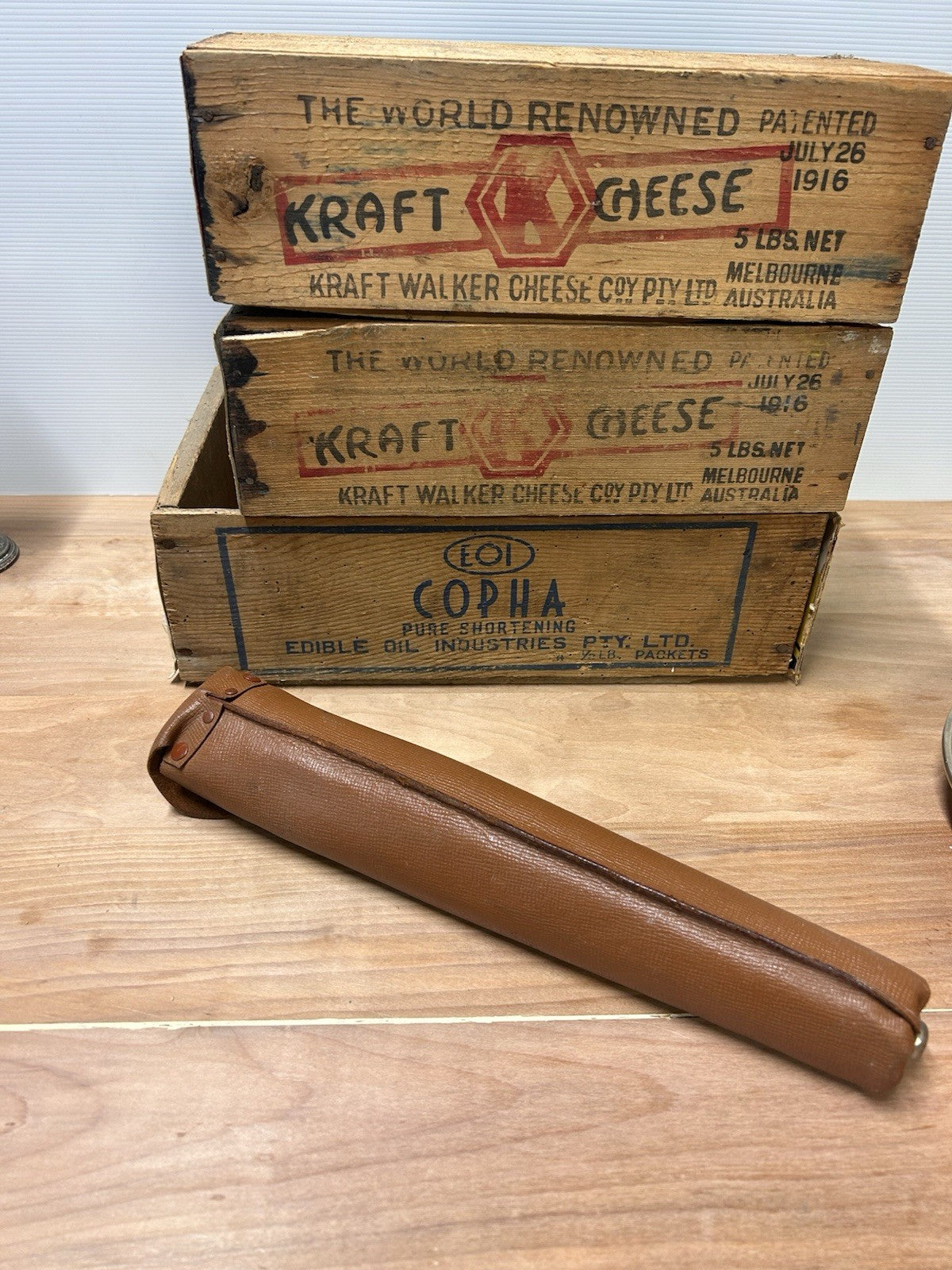 Hanimex B Vintage Camera Tripod with Adjustable Head & Vinyl Case 1960s