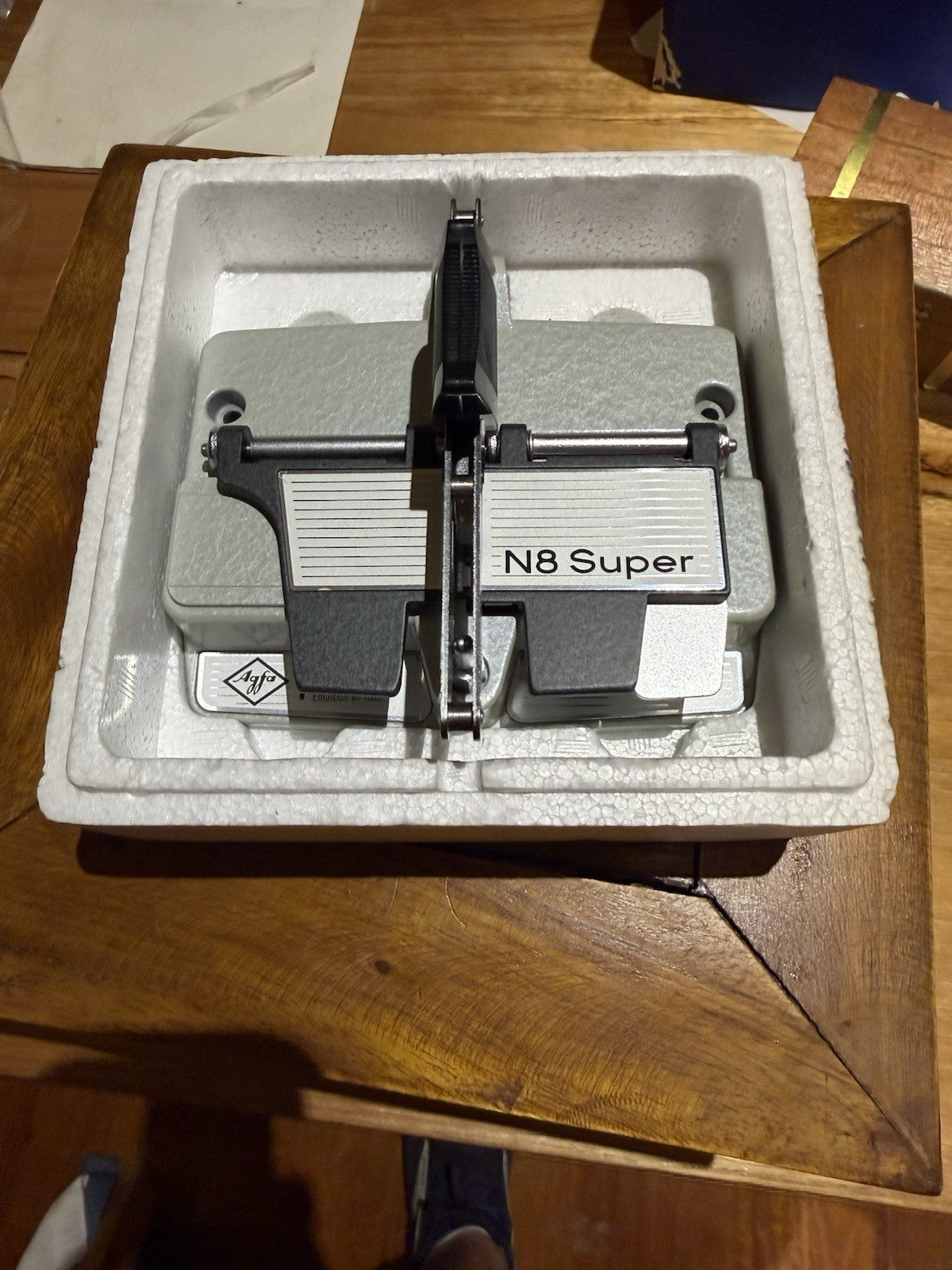 Agfa Klebepresse N8 Super Super 8 Film Splicer Boxed Germany Editing Tool