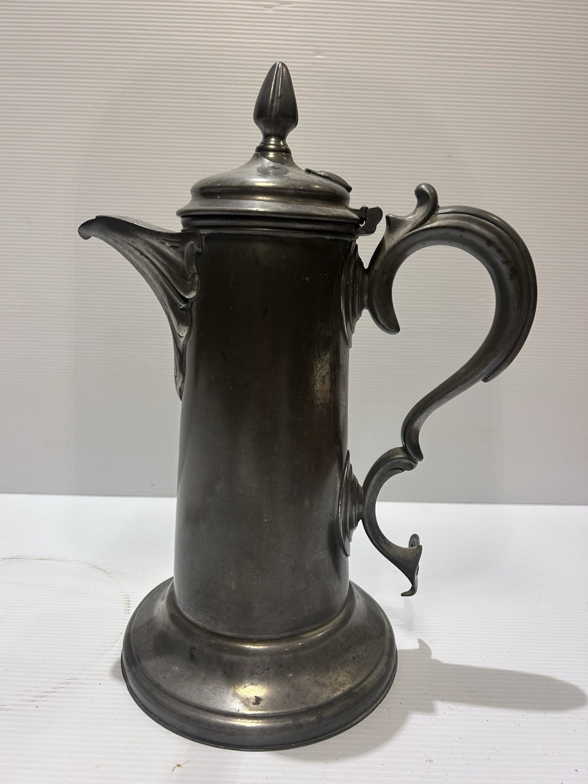 James Dixon Pewter Coffee Pot Antique Victorian Sheffield 924 Ornate Jug