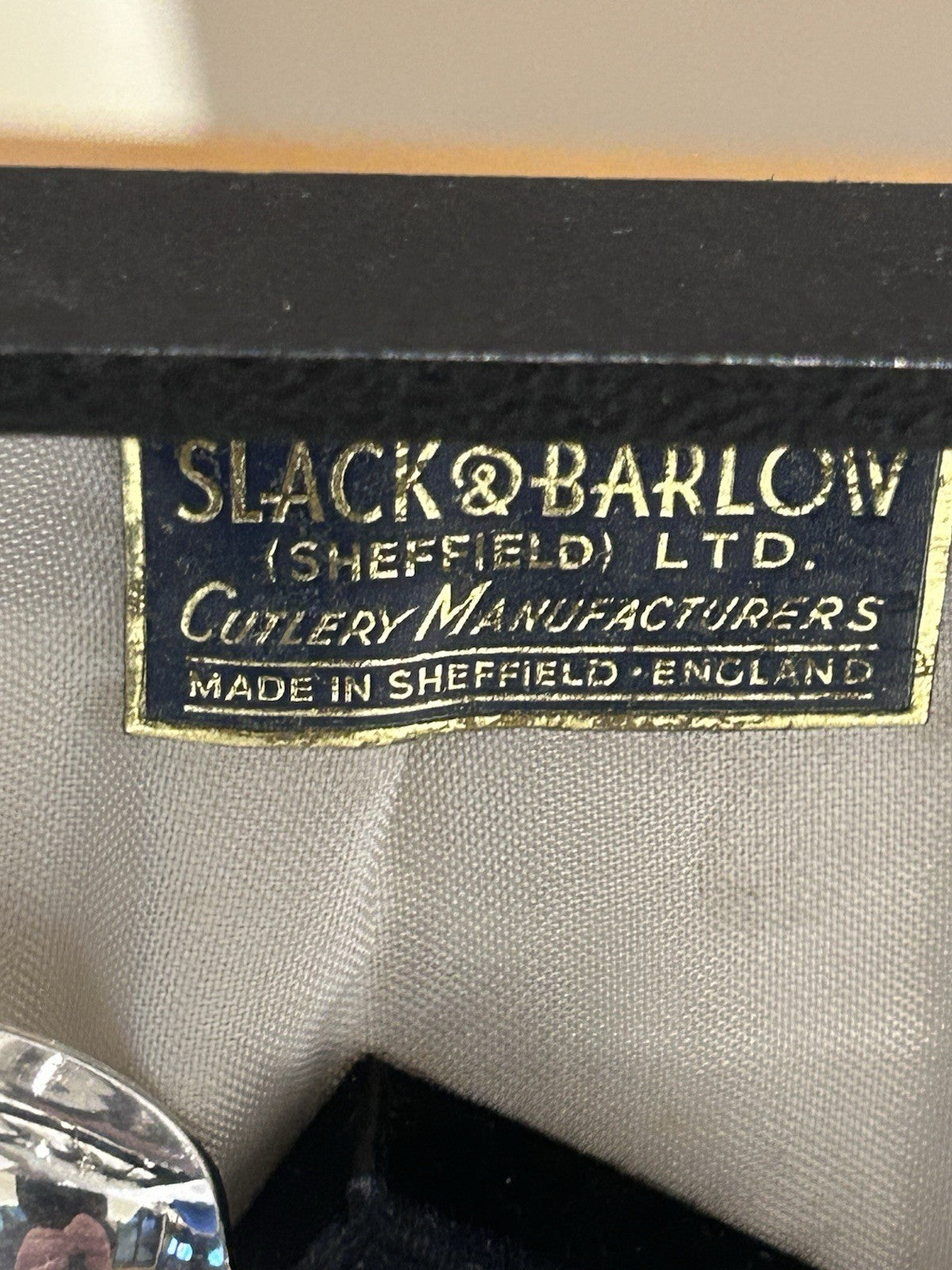 Slack & Barlow Sheffield 12 Silver Plate Teaspoons Boxed Set England Vintage