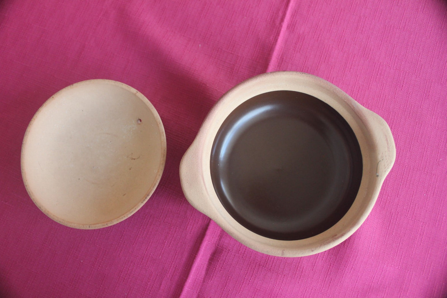 Vintage Japanese Donabe Clay Pot | Lidded Earthenware Casserole Rice Pot