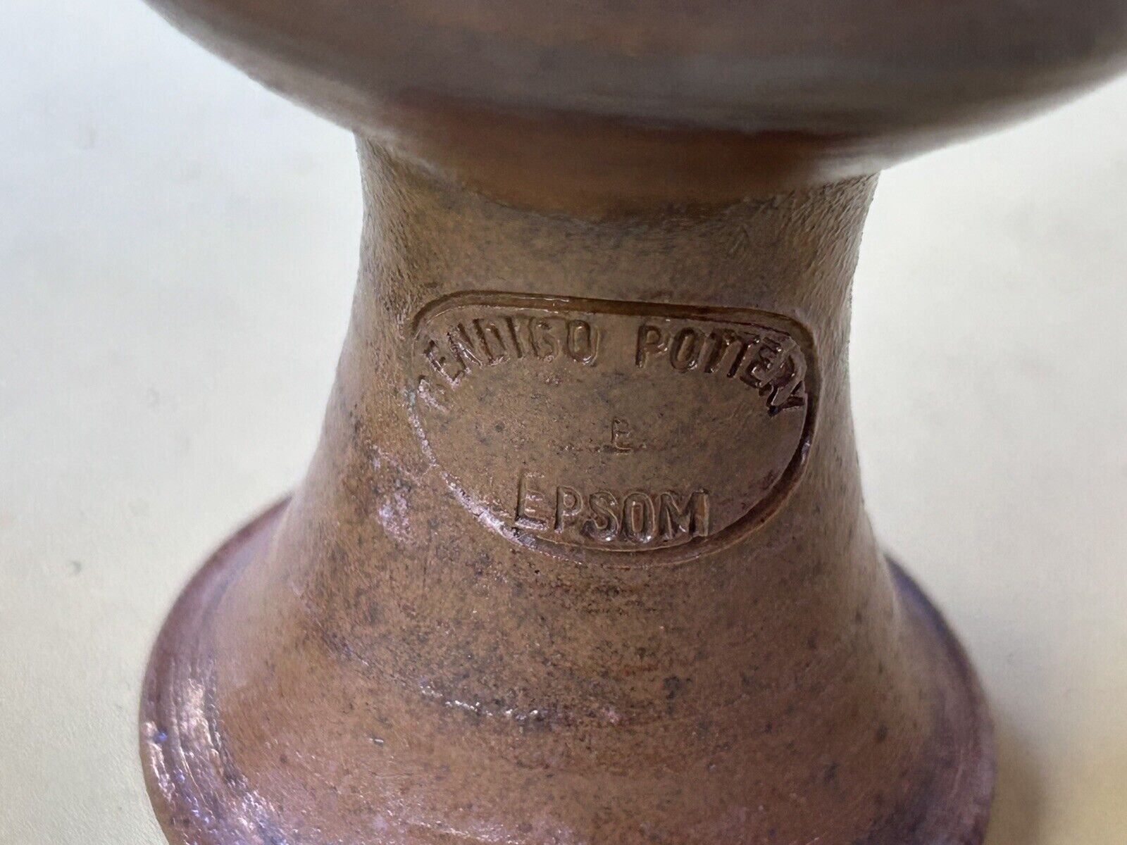 Bendigo Pottery 2 x Goblets Hand Made Stoneware - August 1980 Made