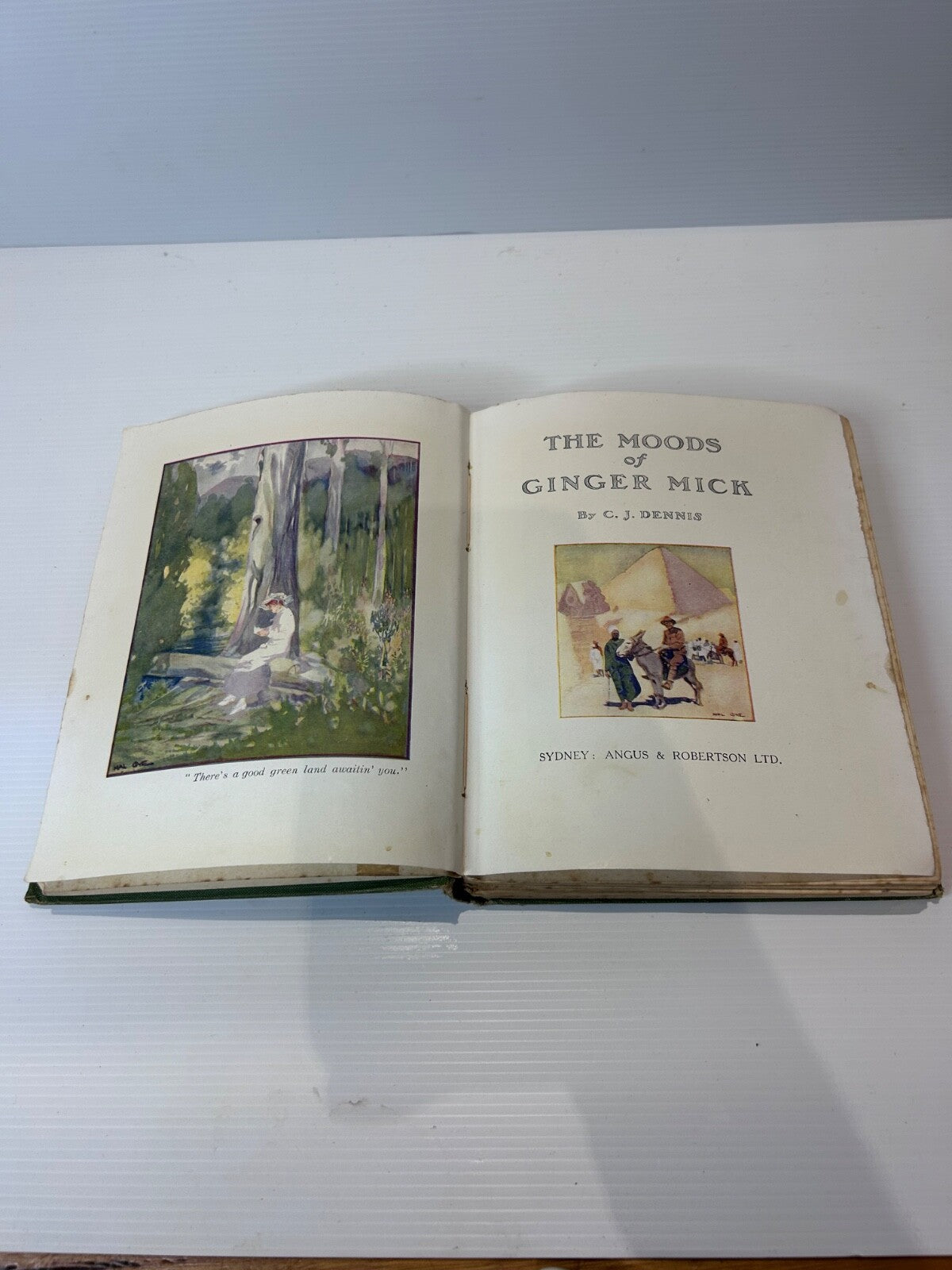 The Moods of Ginger Mick 1916 1st Ed C.J. Dennis HC Angus & Robertson Aus WWI