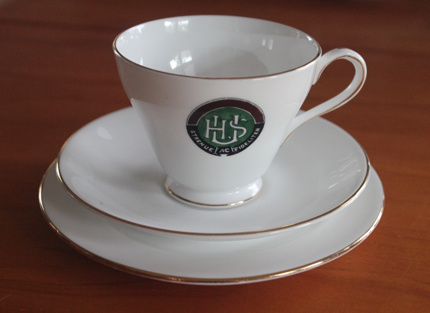 Royal Grafton Bone China Trio University High School 1965 UHS Crest