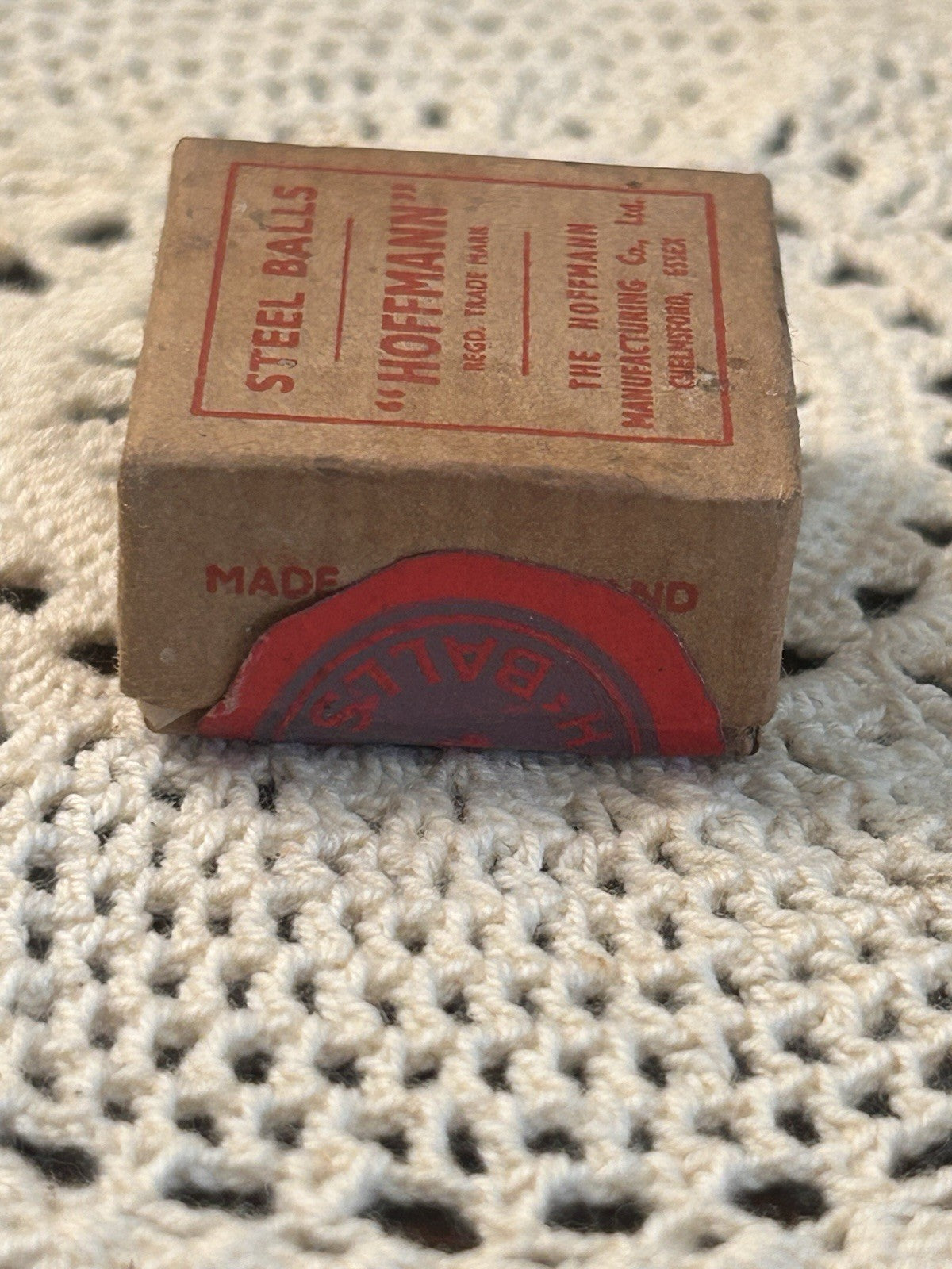 1950s Hoffmann Steel Balls NOS Box – 100 x 3/16” Made in England Essex