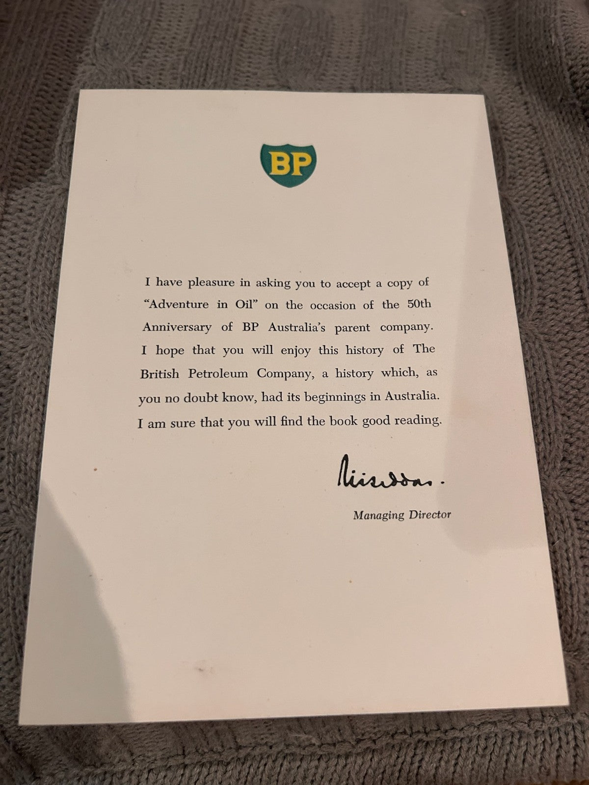 Adventure in Oil Henry Longhurst | First Edition Hardcover 1959 | BP + Brochure