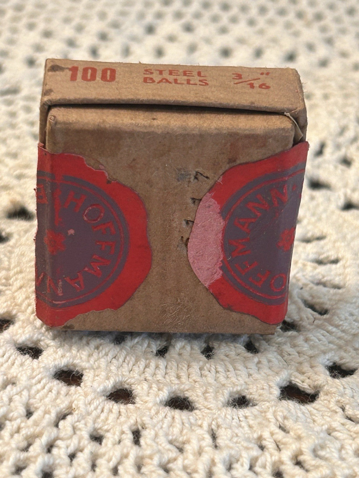 1950s Hoffmann Steel Balls NOS Box – 100 x 3/16” Made in England Essex