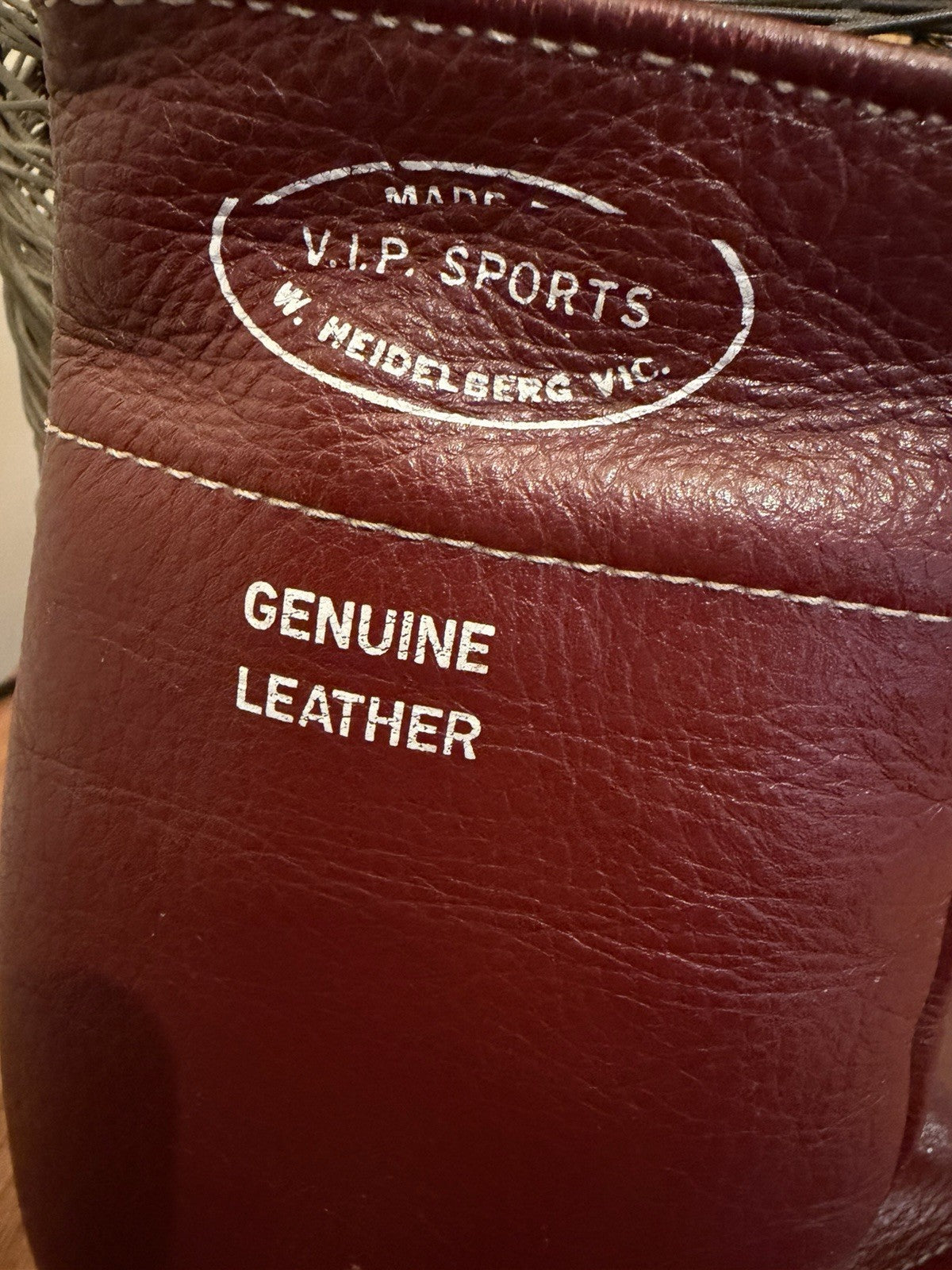 Vintage 1950s 60s VIP Sports Boxing Gloves Made in Australia Leather