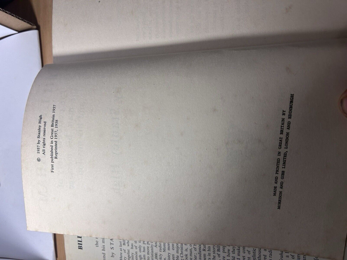 Billy Graham The Personal Story of the Man His Message & His Mission Vtg 1958 HC
