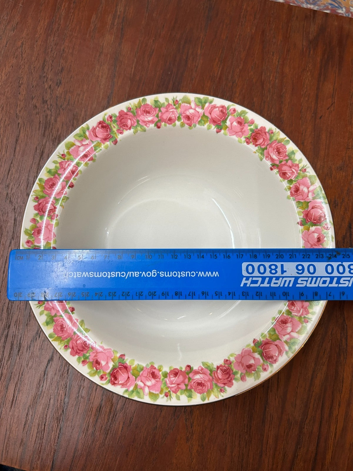 Vintage Royal Doulton Rose Garland Bowl Set 1 Large + 6 Small Bowls D5533