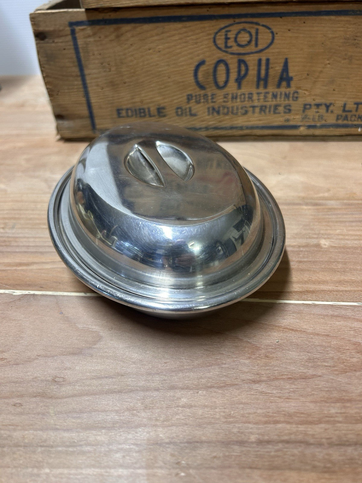 Stokes & Sons EPNS Lid 17cm Vintage Australian Hotelware c1935–1955