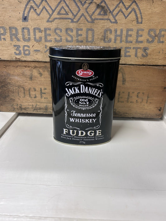 Jack Daniel’s Whiskey Fudge Tin 2005 Empty Vintage Collectible 275g