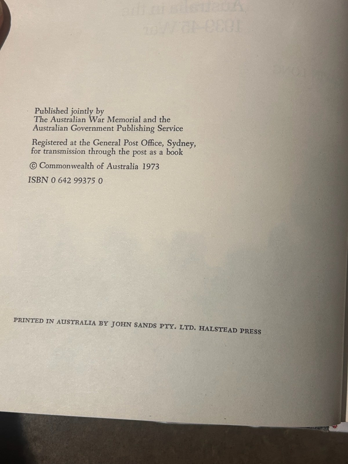 WWII Remembrance Calligraphy c1945 + The Six Years War Book 1973 Australia