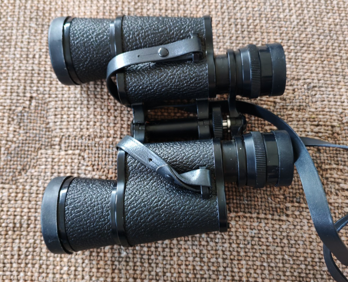 Vintage JAPAN 7×35 Field Binoculars with Case & Caps | Mid-Century Optics