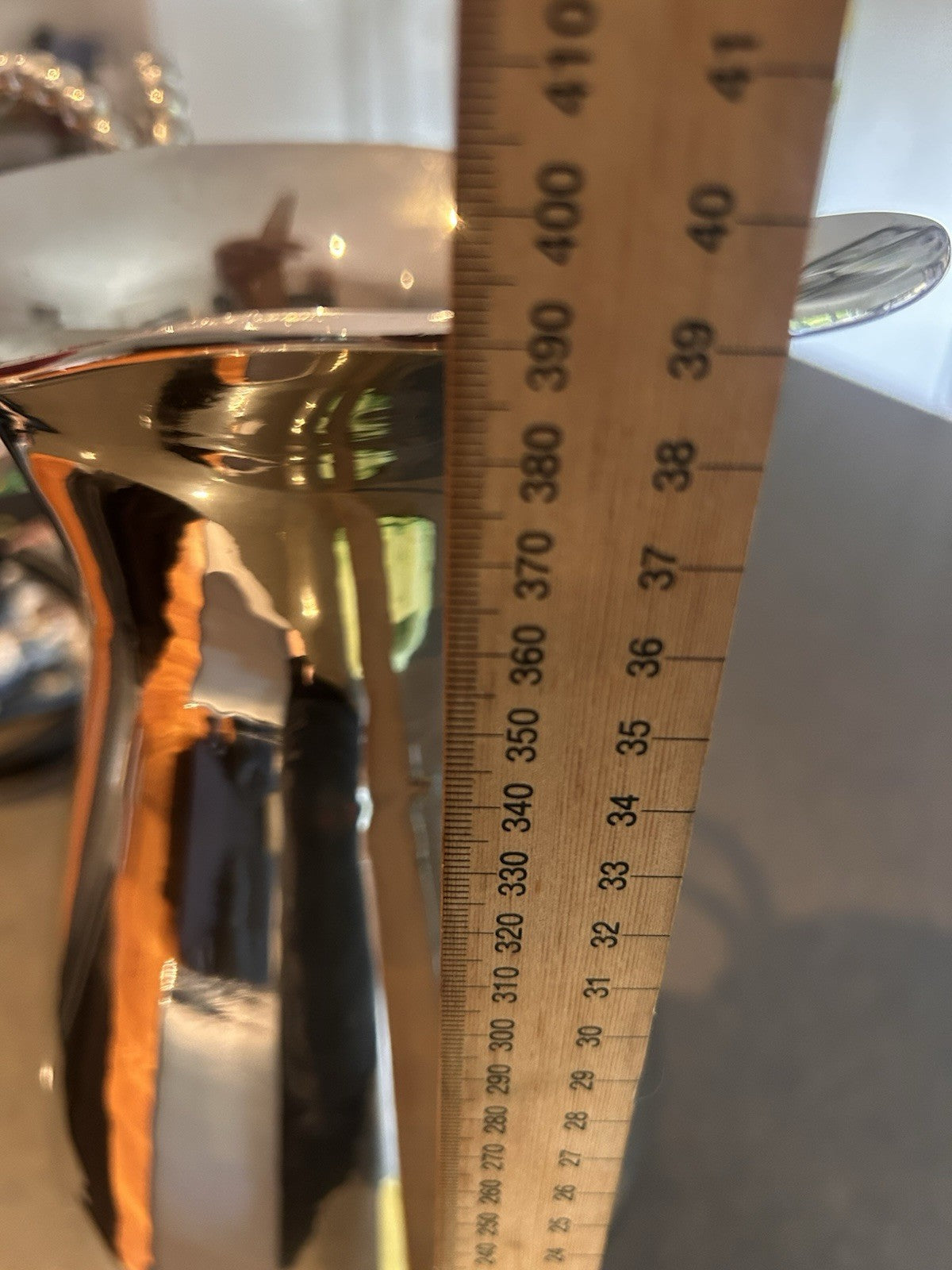 Mid-Century Silver-Plated Jug 38cm Beaded Handle Decorative Pitcher Vase