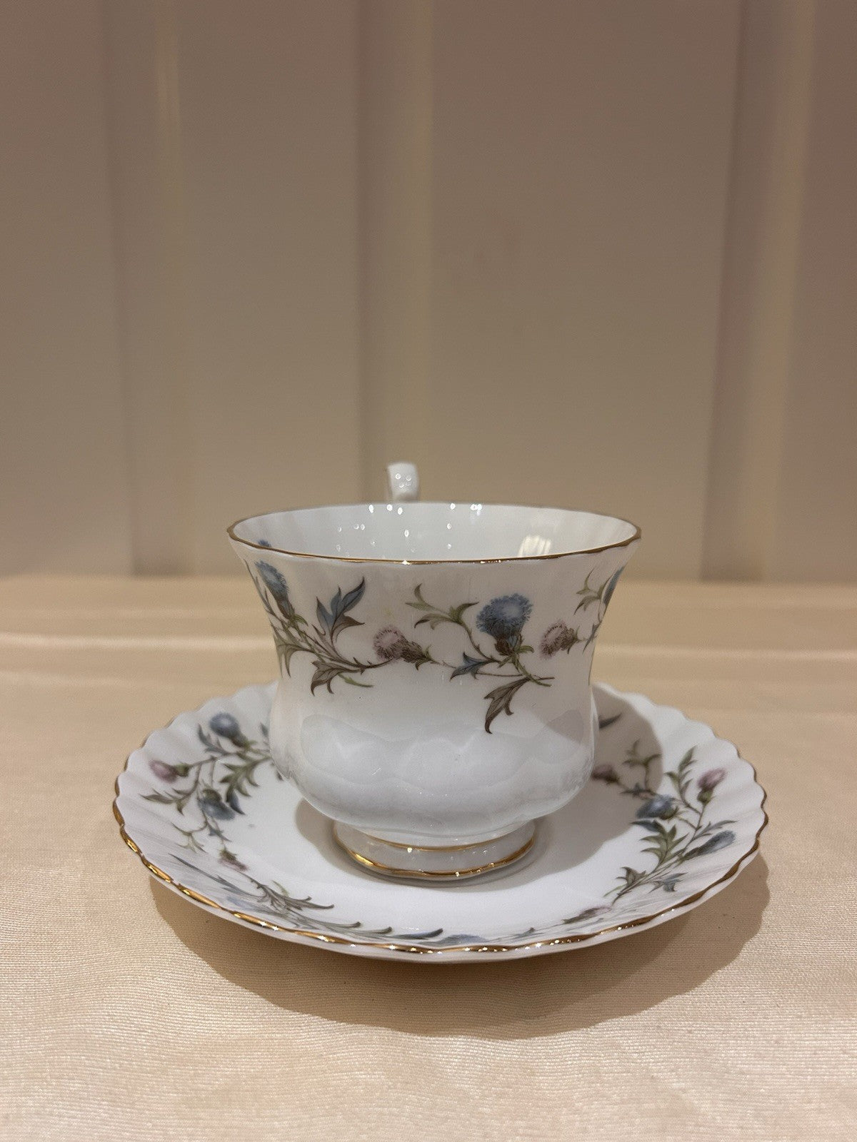 Royal Albert Brigadoon Bone China Teacup & Saucer England Vintage Floral