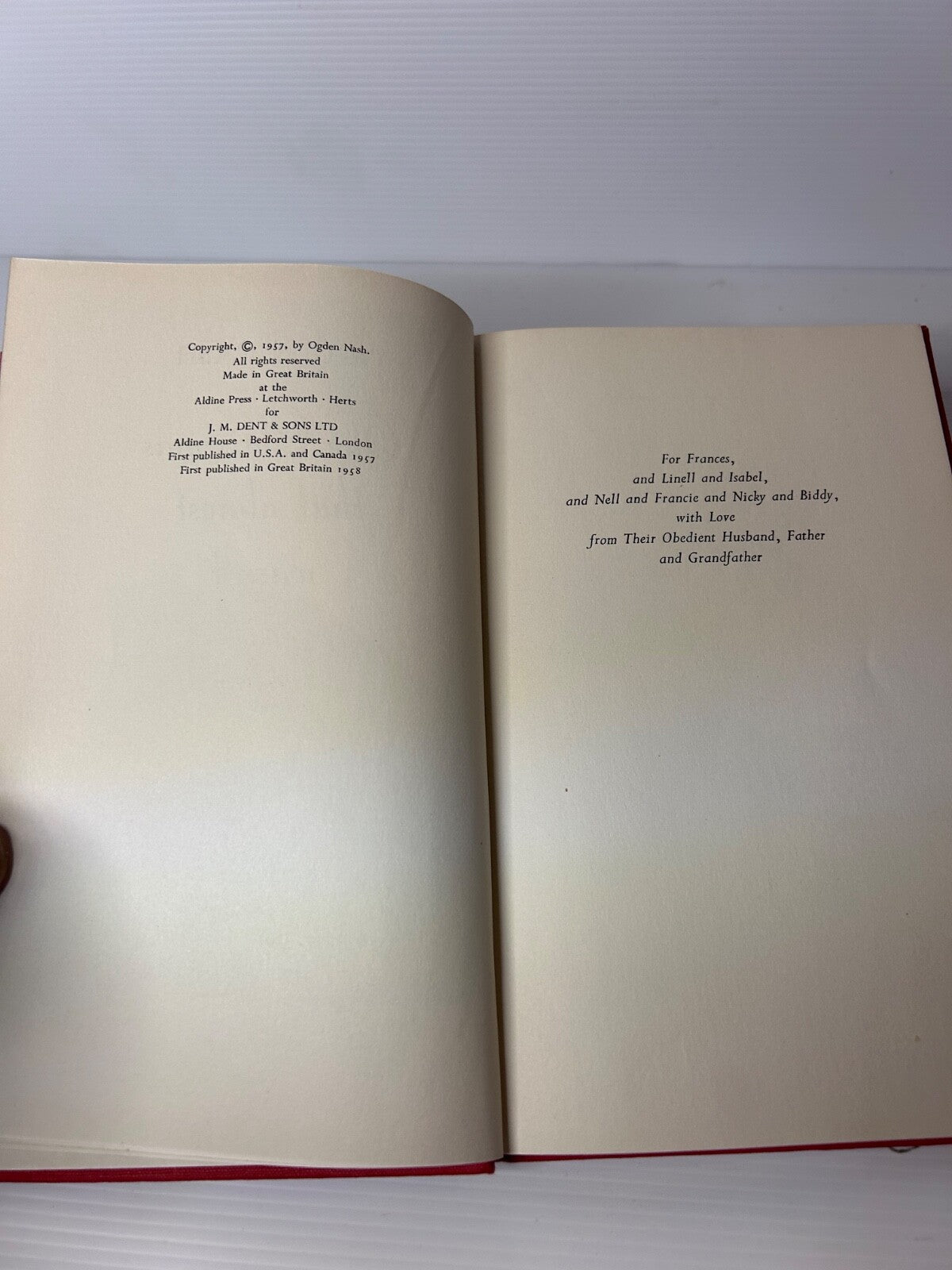 Ogden Nash The Christmas That Almost Wasn’t 1st UK Edition HC Linell Nash Illus