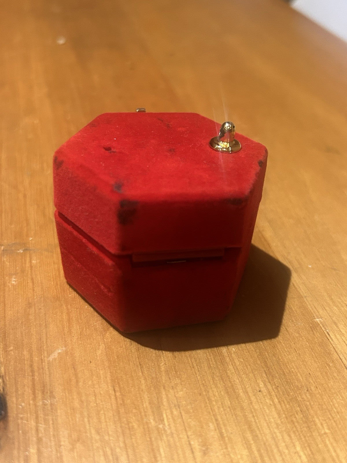 Miniature Pewter Nativity Set in Velvet Display Box Christmas Crèche Scene