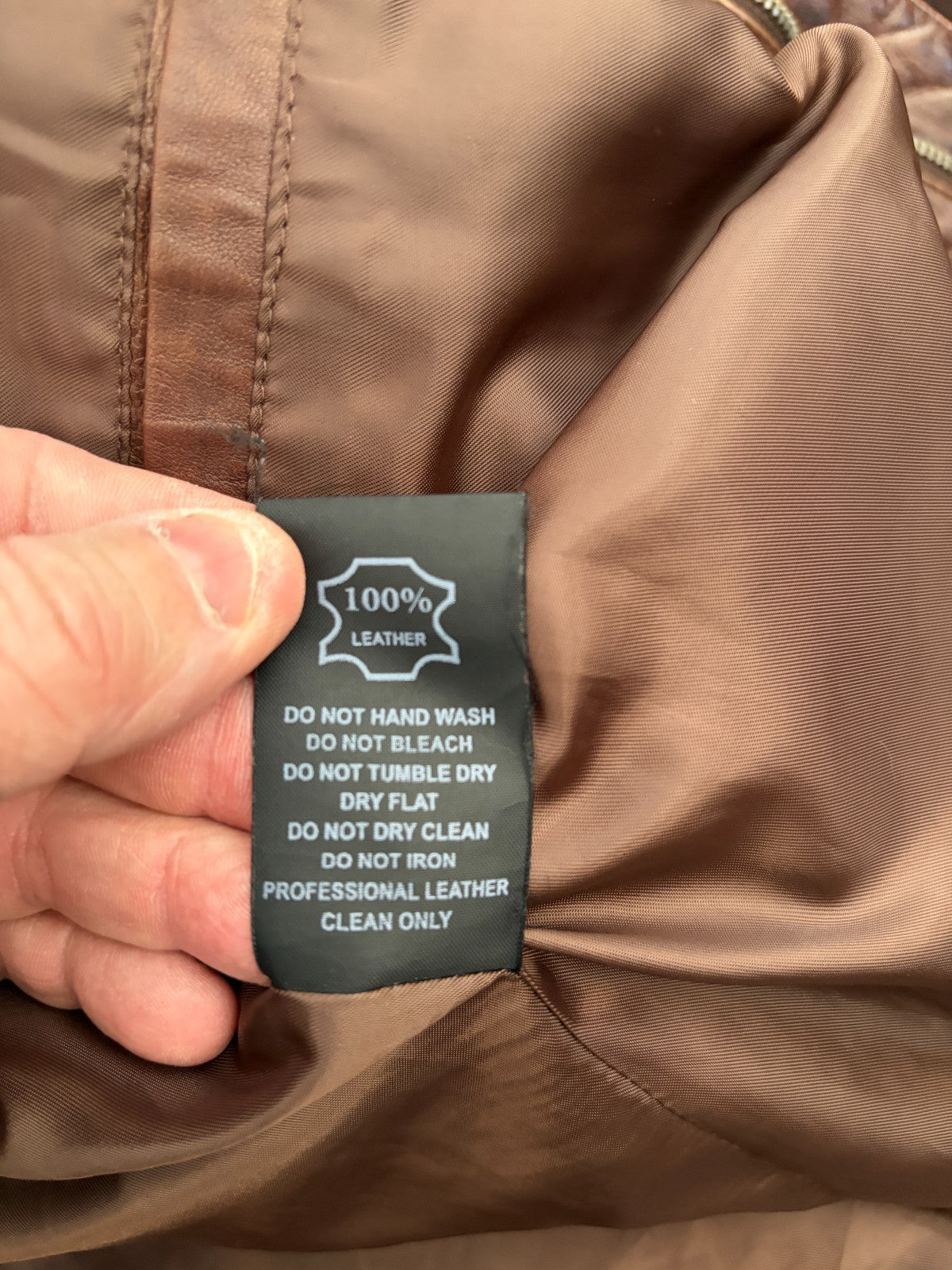 Industrie Genuine Leather Brown Jacket Size L – Australian Designed