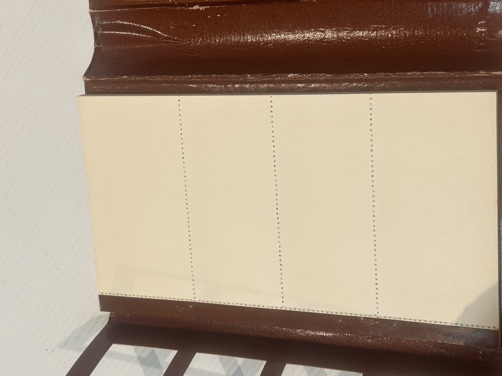 Vintage Address & Memo Organizer Brown Faux Leather 1960s-70s Retro