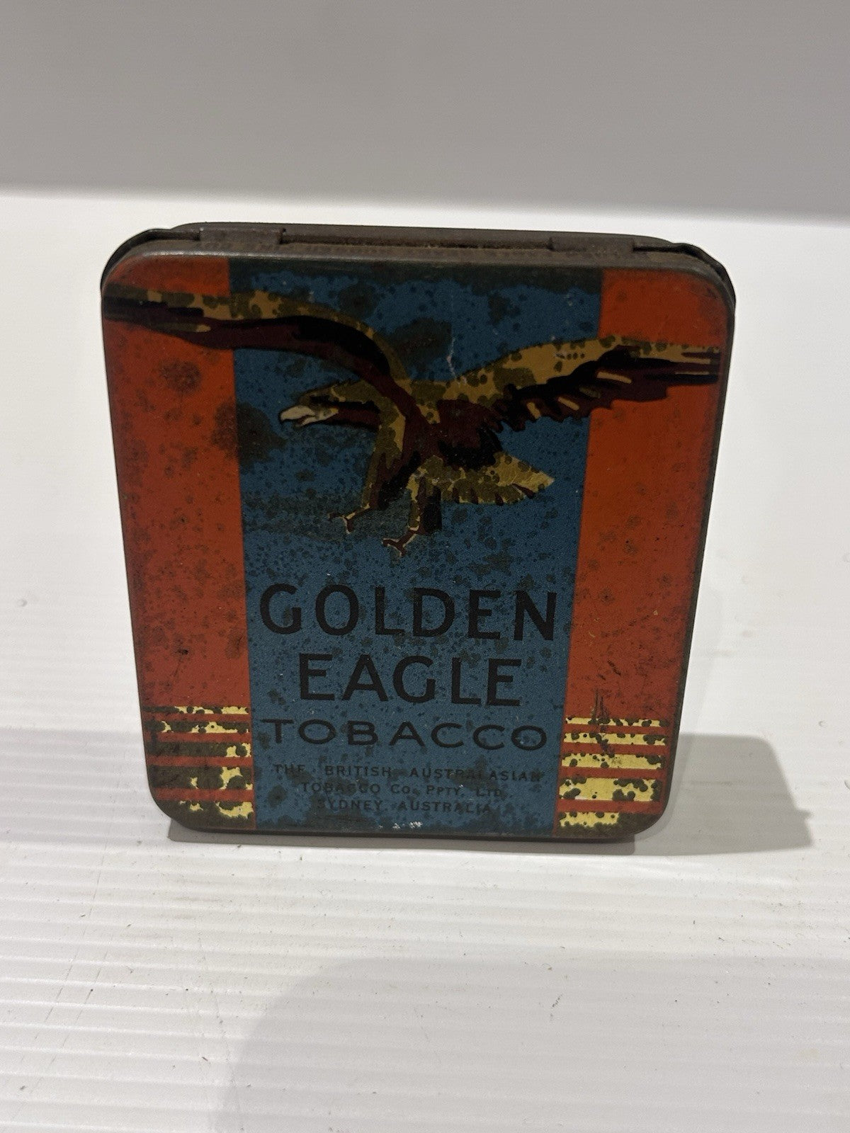 Vintage Golden Eagle Tobacco Tin – British Australasian Co. Sydney