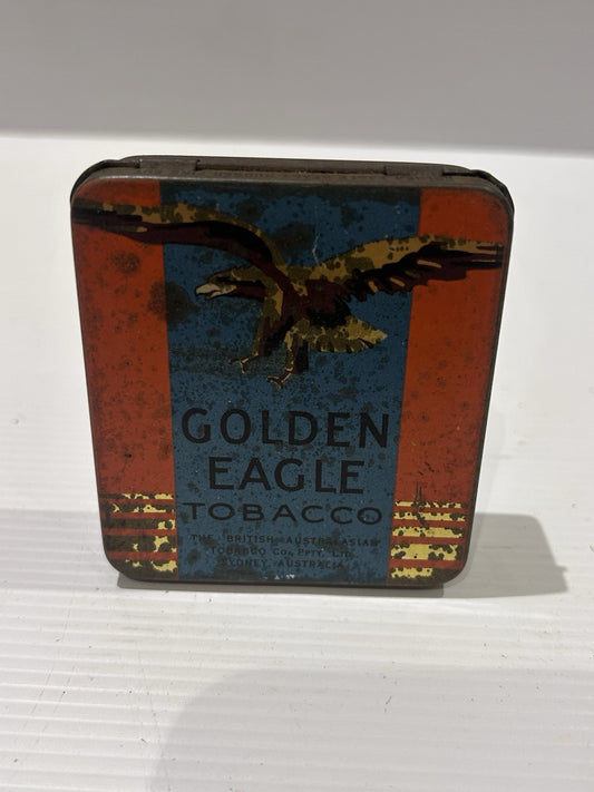 Vintage Golden Eagle Tobacco Tin – British Australasian Co. Sydney
