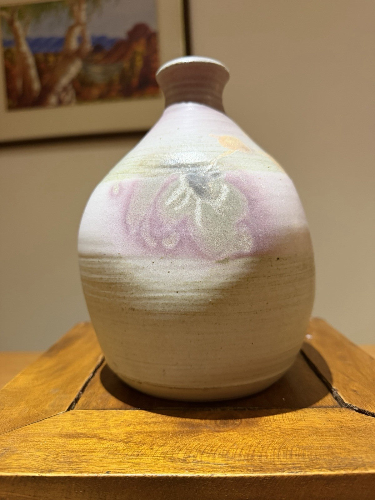 Bruce Morrow Australian Studio Pottery Vase 1988 Ballet Artist Signed 18cm